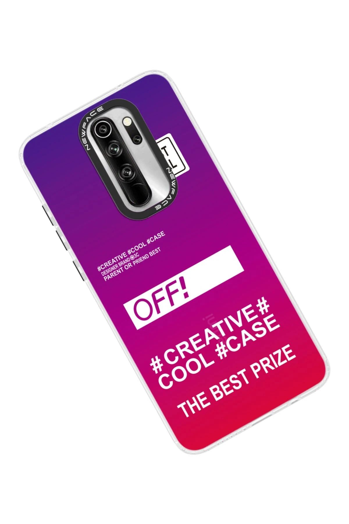 NewFace Xiaomi Redmi Note 8 Pro uyumlu  Kılıf Estoril Desenli Kapak - Estoril - 9