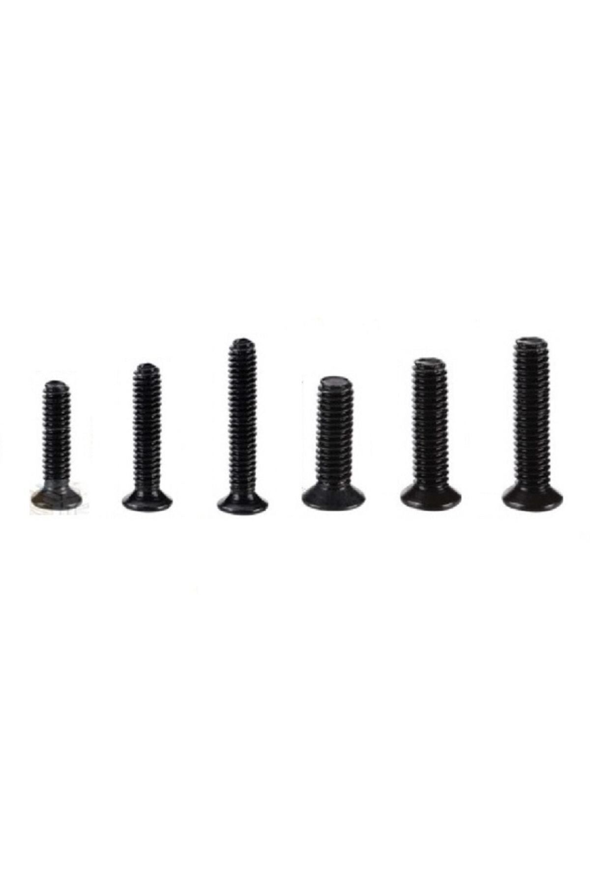 YATE10 10-12-14-16mm Laptop Vidası 60 Adet Kilitli Poşetli