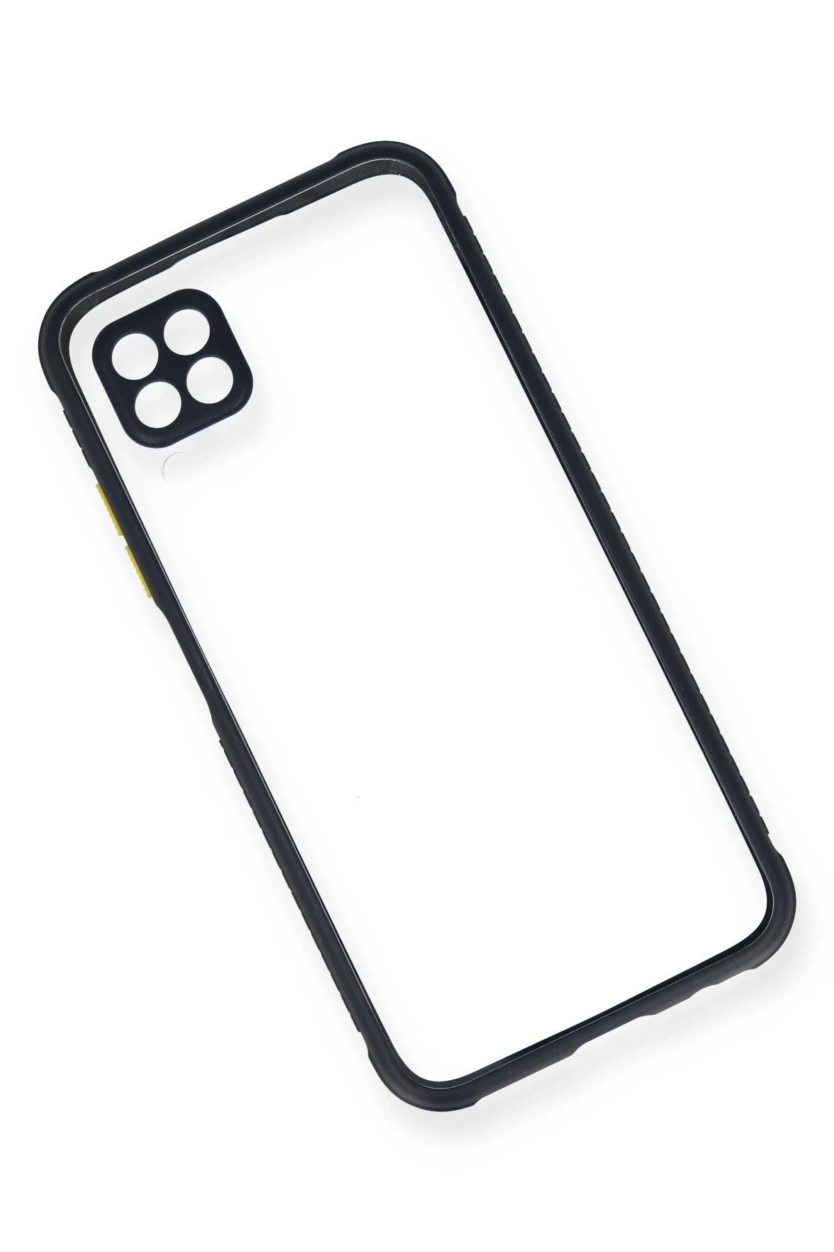 NewFace Huawei P40 Lite Kılıf Miami Şeffaf Silikon - Lacivert SVLRS