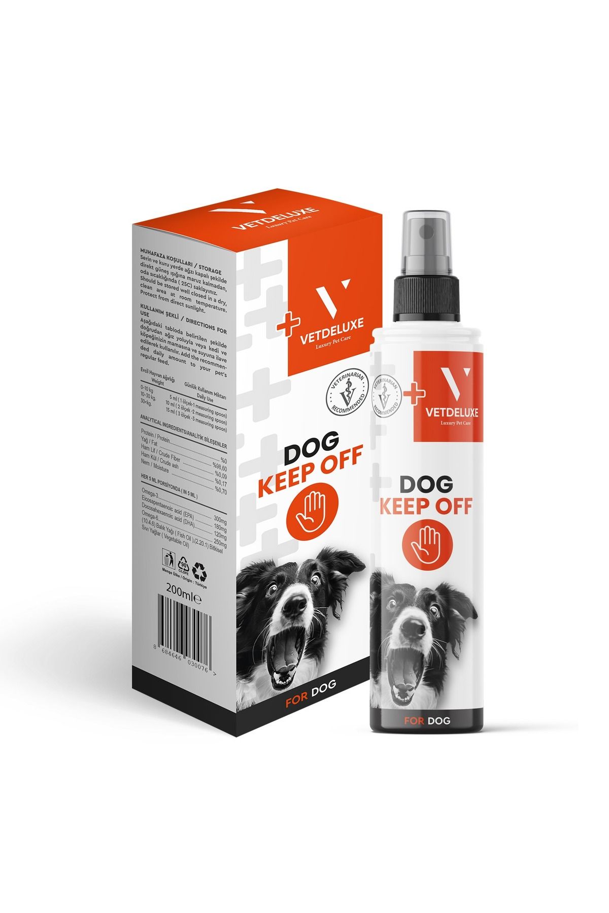 VETDELUXE Dog Keep Off Köpek Uzaklaştırıcı Sprey 150 ml