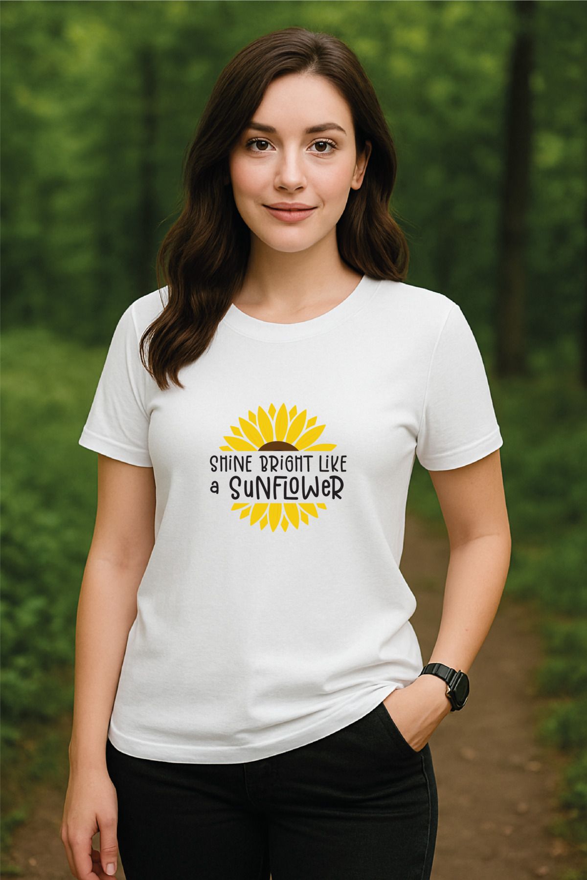 OFİSEHEDİYE WHITE QUOTES PREMIUM UNISEX T-SHIRT SHINE BRIGHT