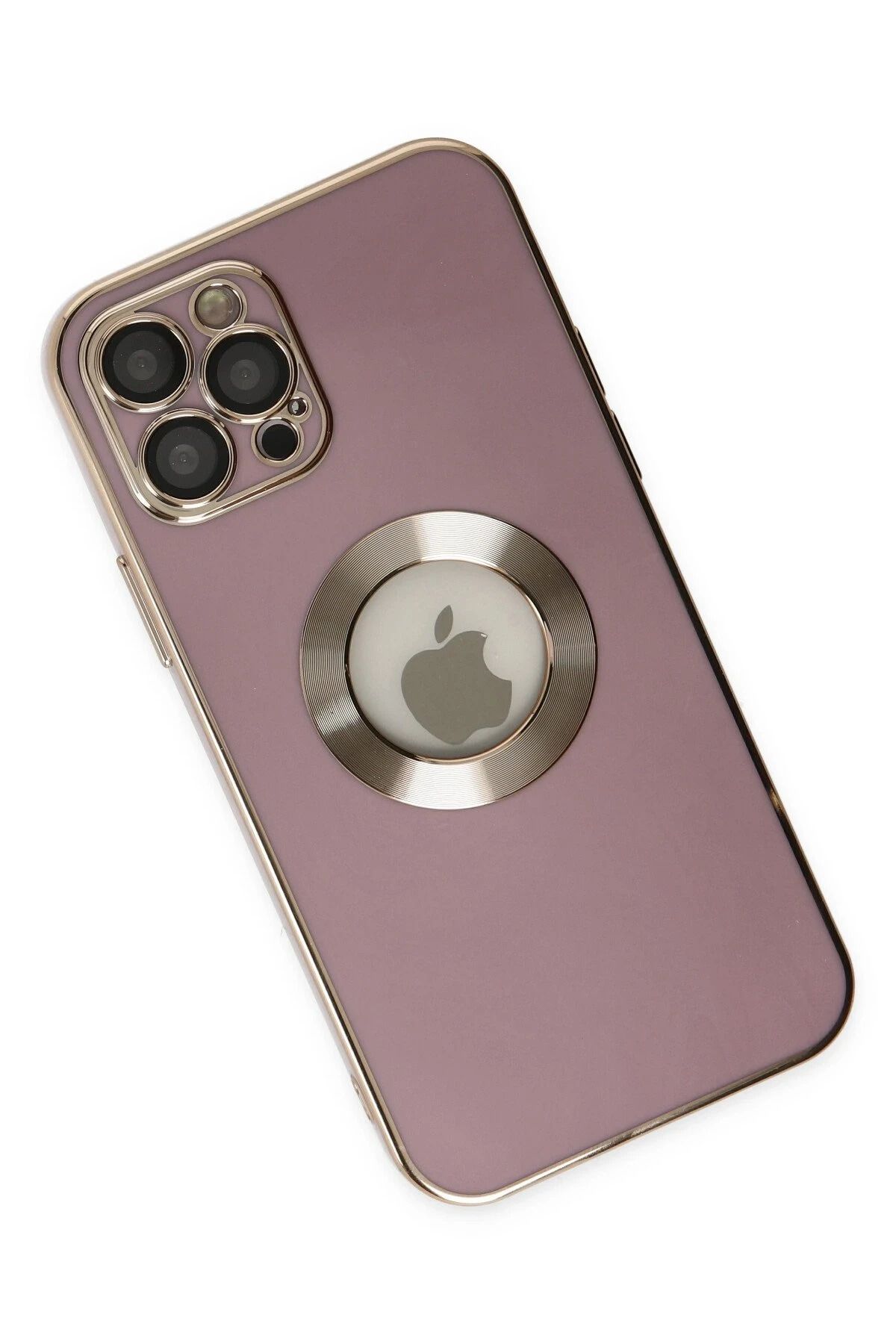 NewFace iPhone 12 Pro Kılıf Store Silikon - Mor NRMSA