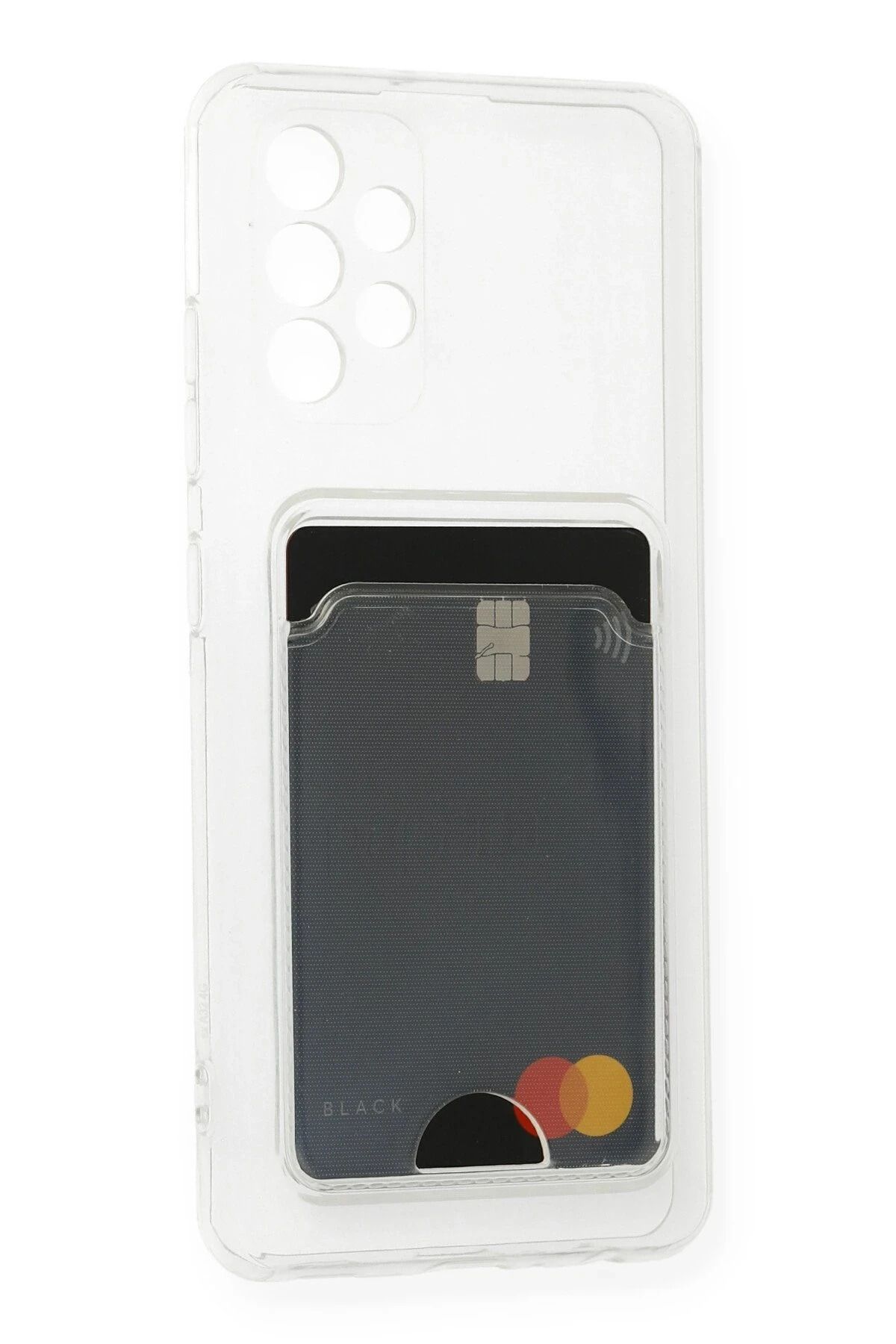 NewFace Samsung Galaxy A73 5G Kılıf Kart Şeffaf Silikon - Şeffaf NRMSA