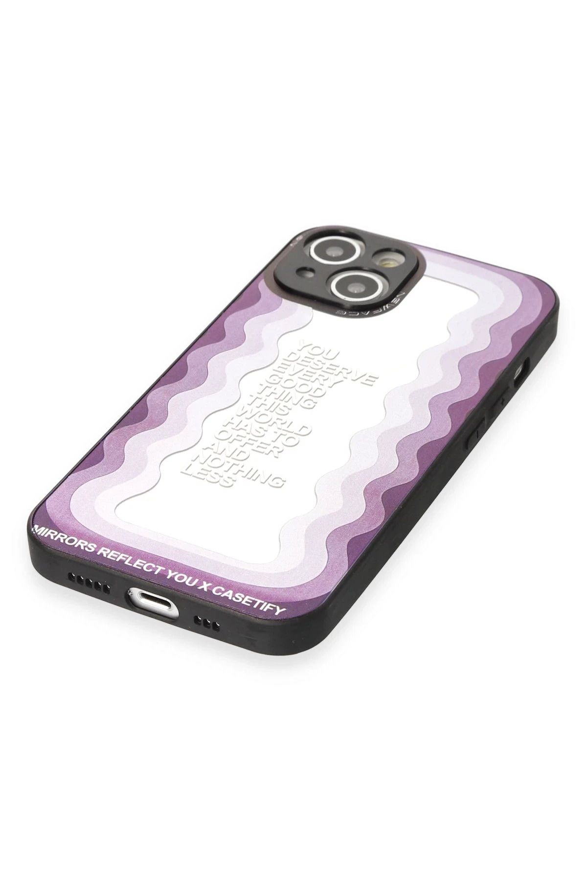 NewFace iPhone 14 Kılıf Mirror Desenli Kapak - Mirror - 5 GLSTD
