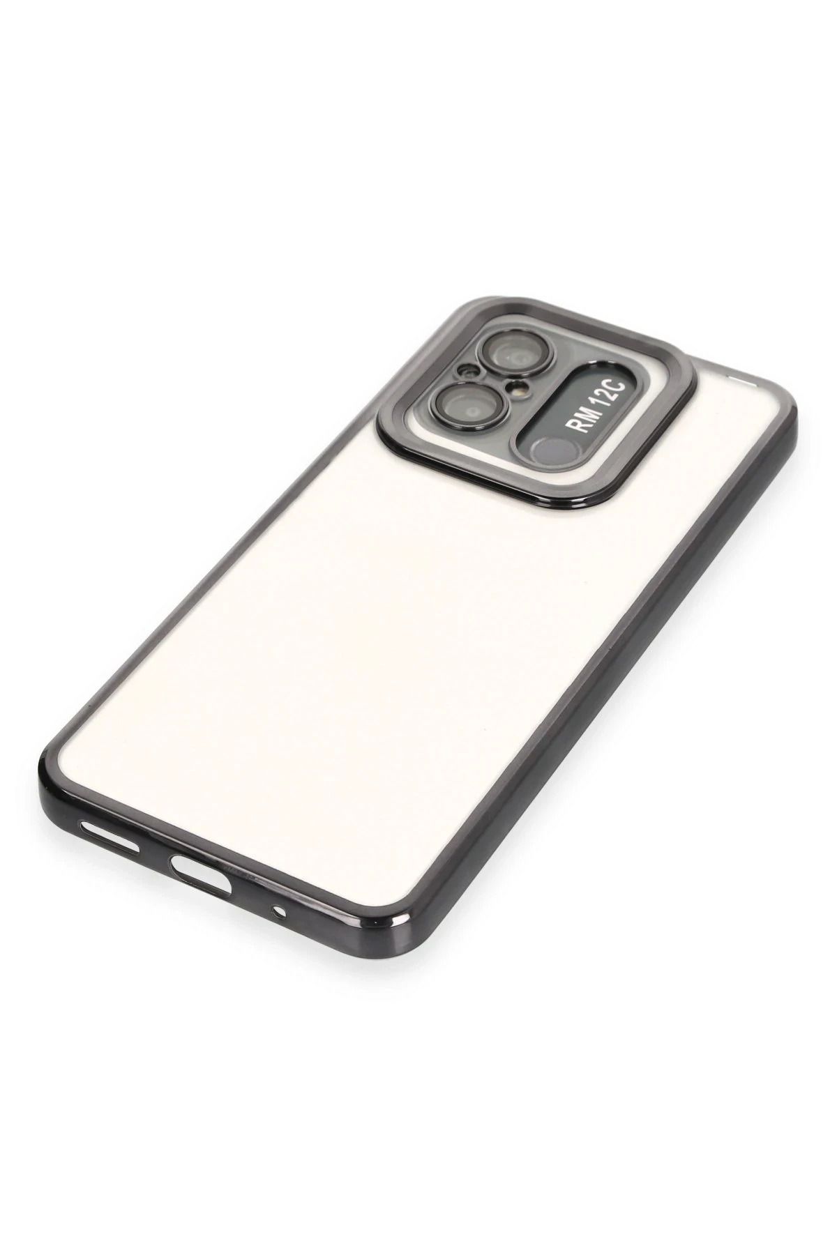 NewFace Xiaomi Redmi 12C Kılıf Slot Silikon - Siyah NRMSA