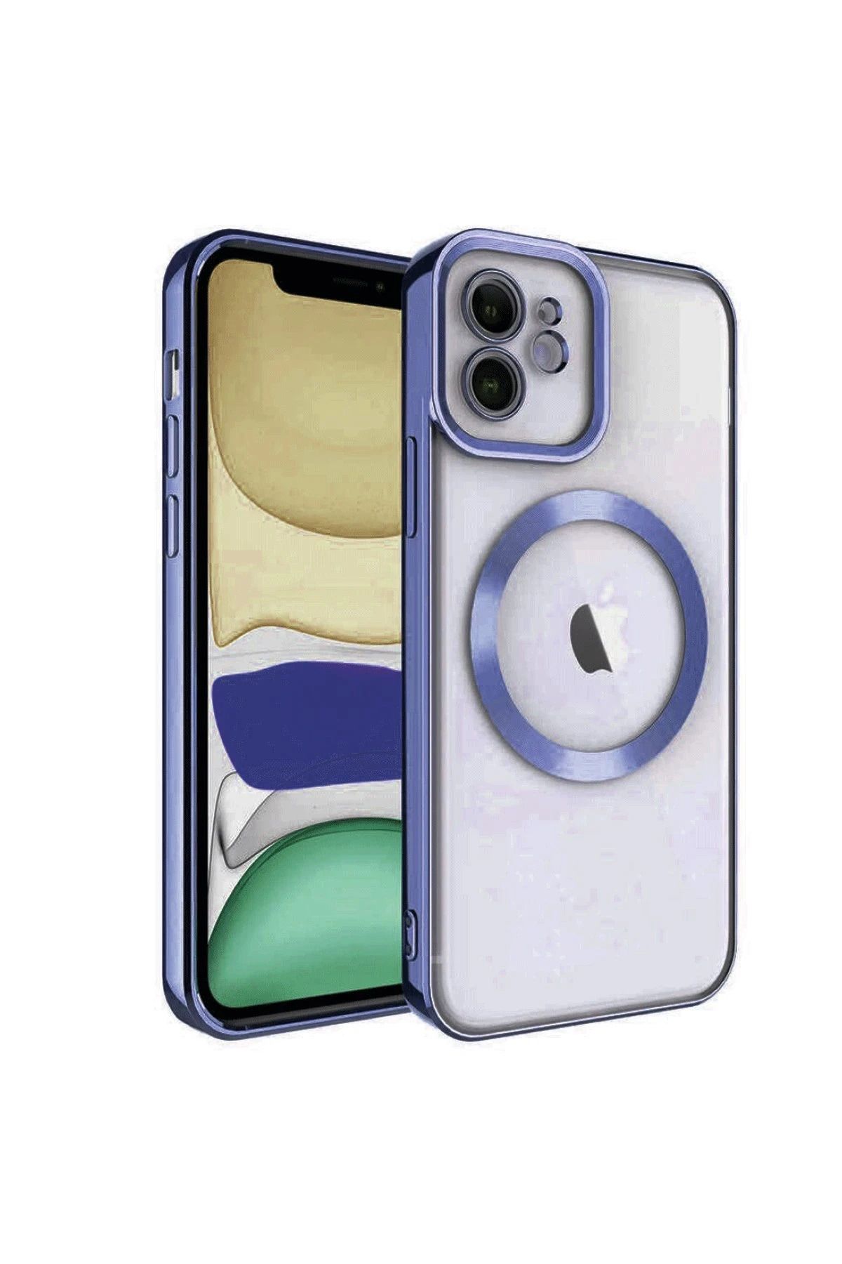 NewFace iPhone 11 Kılıf Kross Magneticsafe Kapak - Lacivert NRMSA