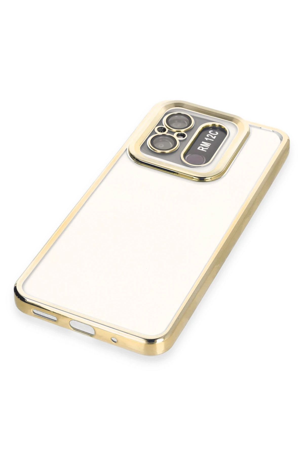 NewFace Xiaomi Redmi 12C Kılıf Slot Silikon - Gold HNZRN