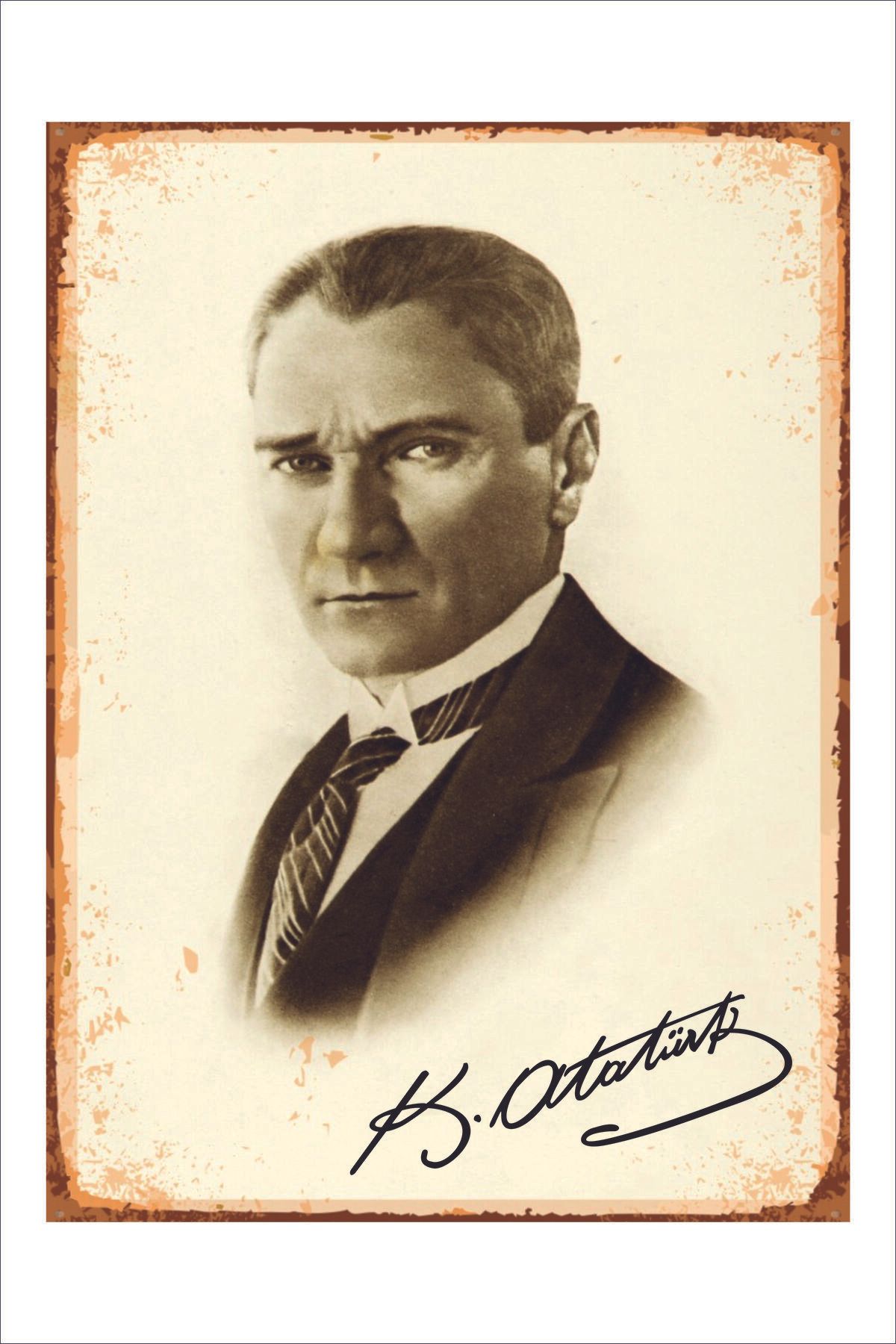 Yeni Yıldız Reklam RETRO ATATÜRK VİNTAGE A4 TABLO
