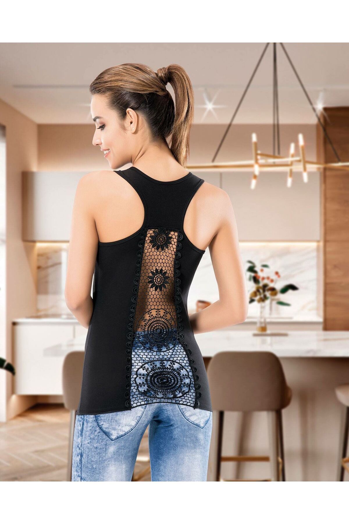 Shop58 Hediye Cantam Güpür Detaylı Sporcu Atlet 135