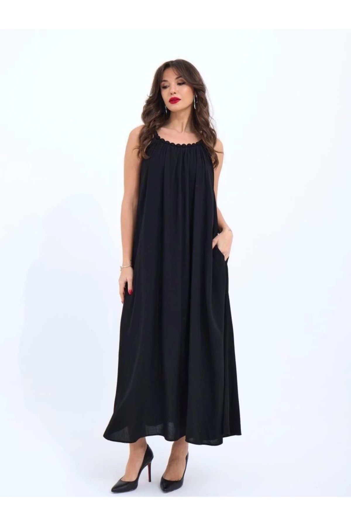 nedo7 7321 ELBİSE-SİYAH