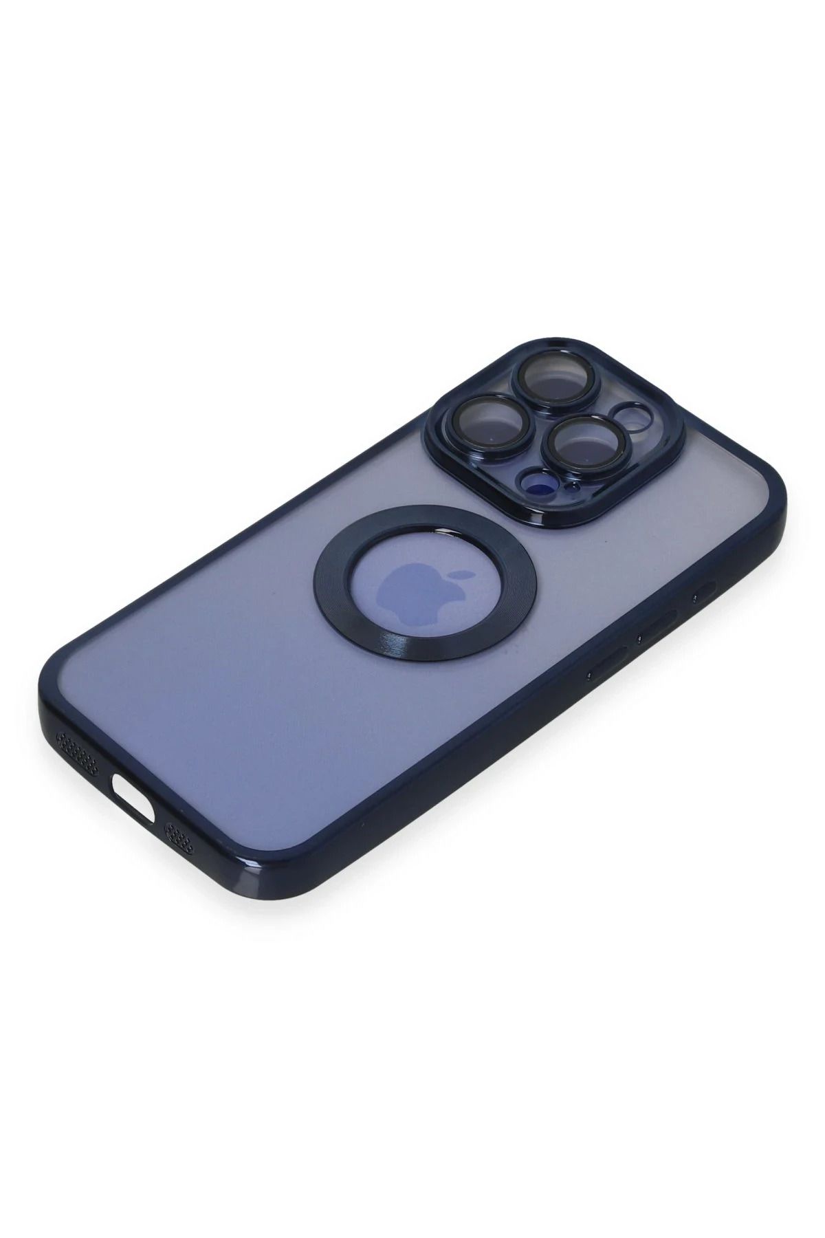 NewFace iPhone 15 Pro Max Kılıf Slot Silikon - Lacivert WLZOR