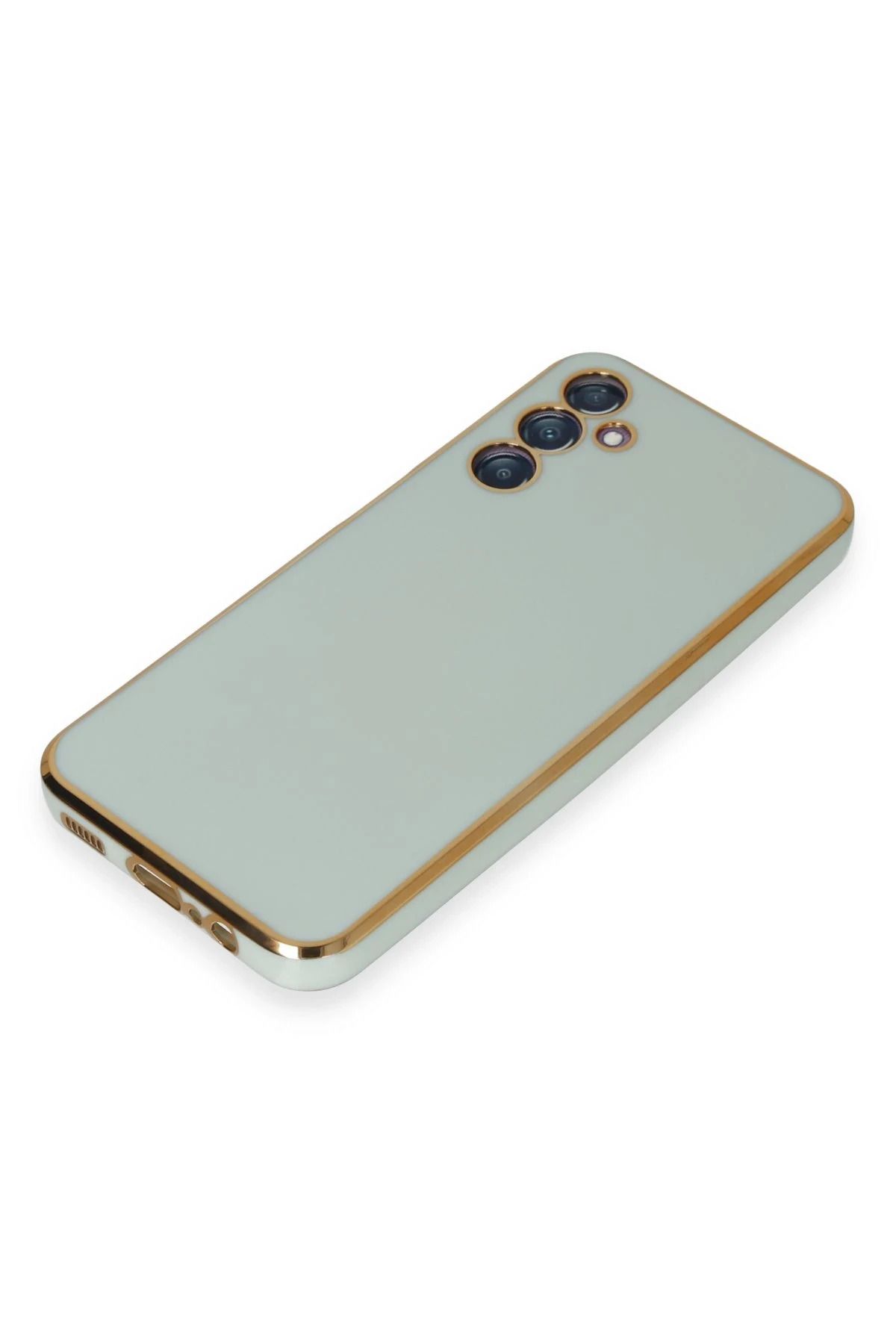 NewFace Samsung Galaxy M14 5G Kılıf Volet Silikon - Açık Yeşil NRMSA