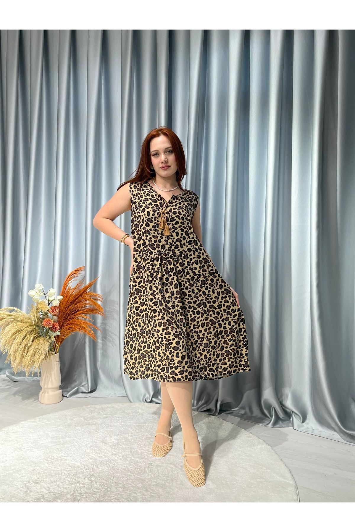 Butik Yazlık Askılı Elbise