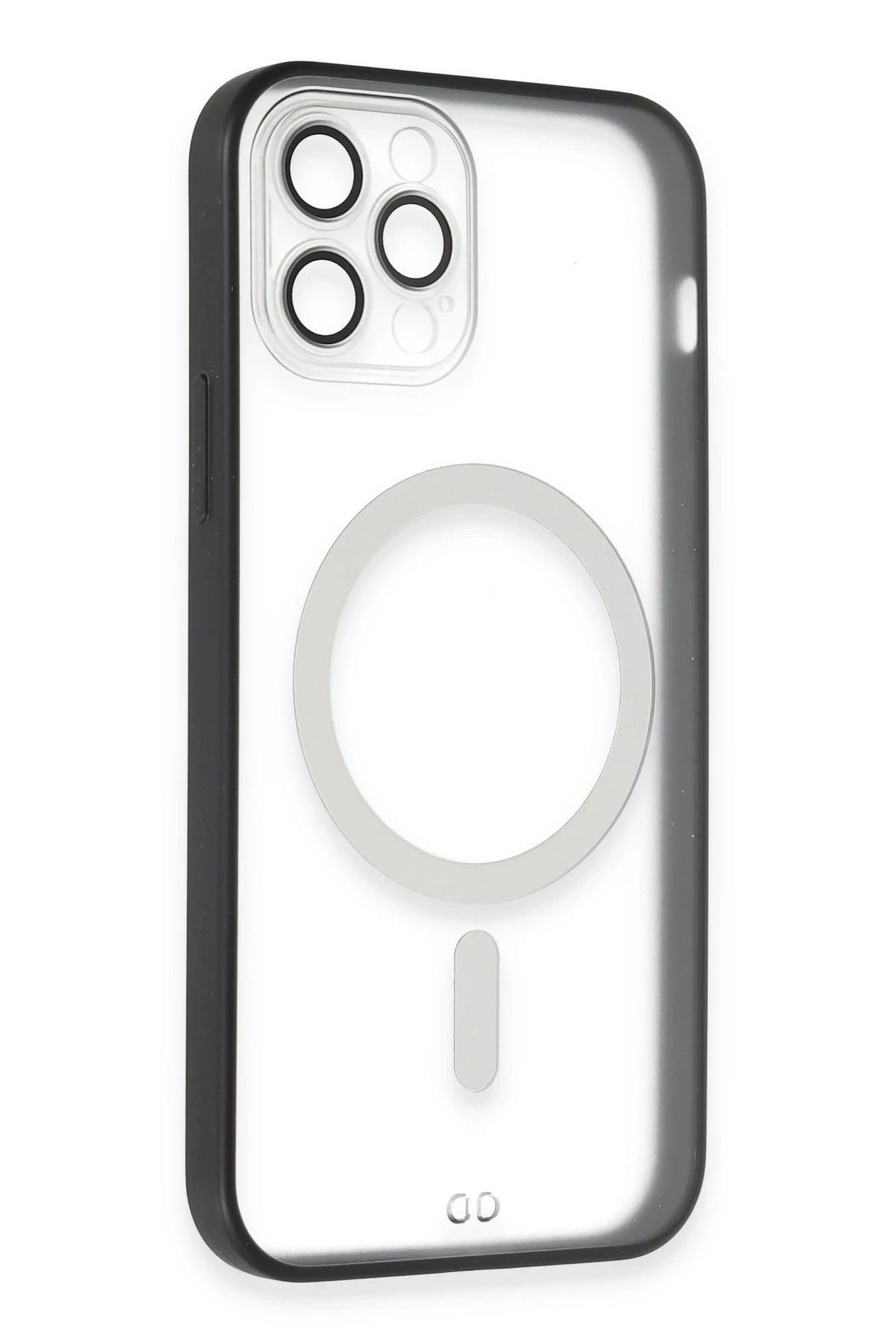 NewFace iPhone 12 Pro Kılıf Grand Magneticsafe Kapak - Siyah NRMSA
