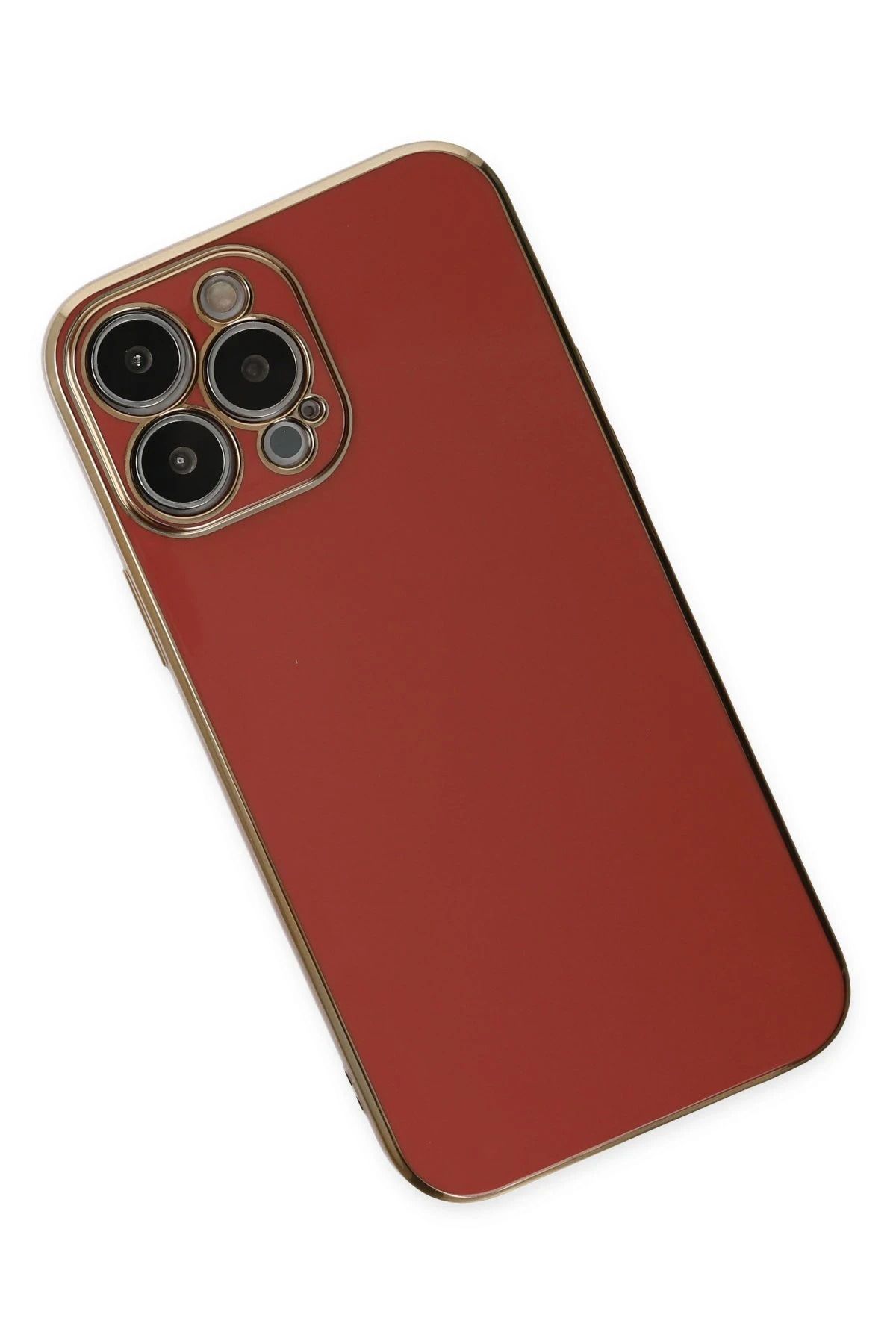 NewFace iPhone 14 Pro Kılıf Volet Silikon - Kırmızı GLSTD