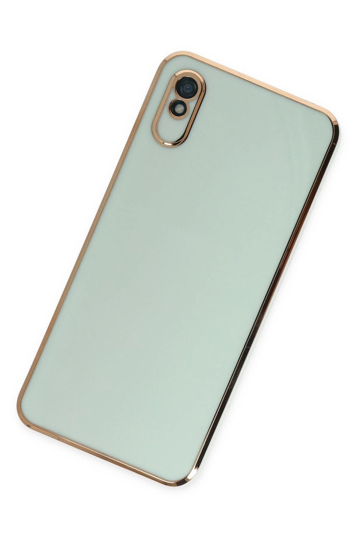 NewFace Xiaomi Redmi 9A Kılıf Volet Silikon - Açık Yeşil WLZOR
