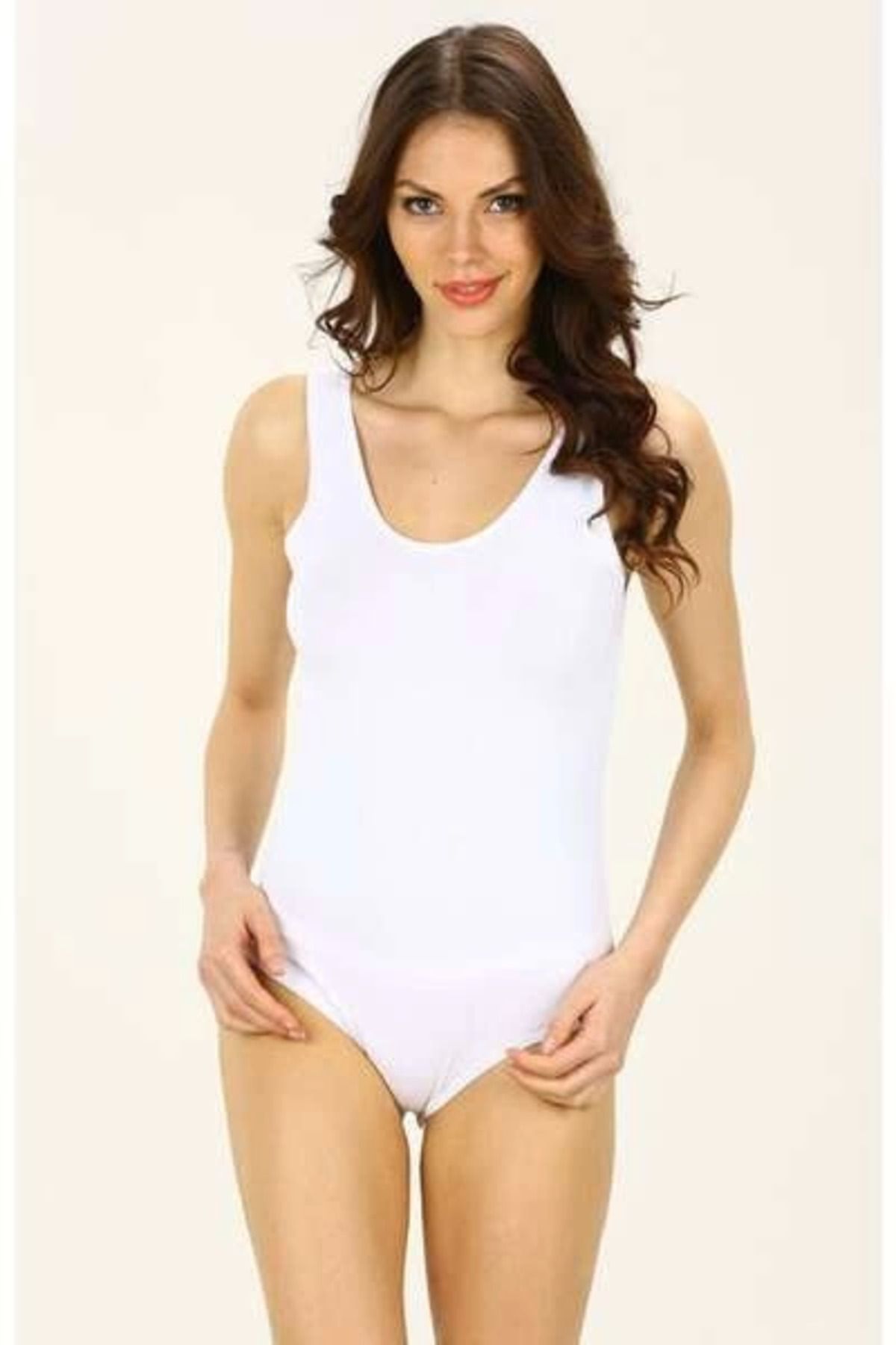 Shop58 Hediye Cantam 9252 Kadın Kalın Askılı Çıtçıtlı Atlet