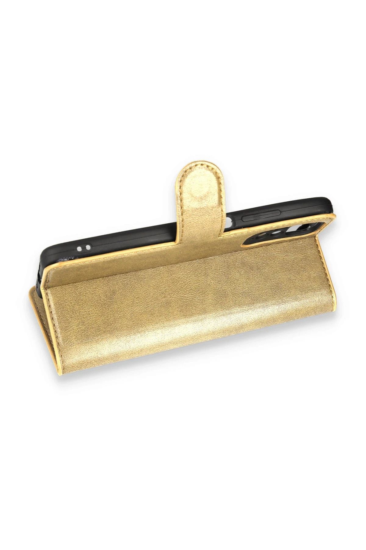 NewFace Xiaomi Redmi Note 11 Pro Kılıf Trend S Plus Kapaklı Kılıf - Gold SVLRS