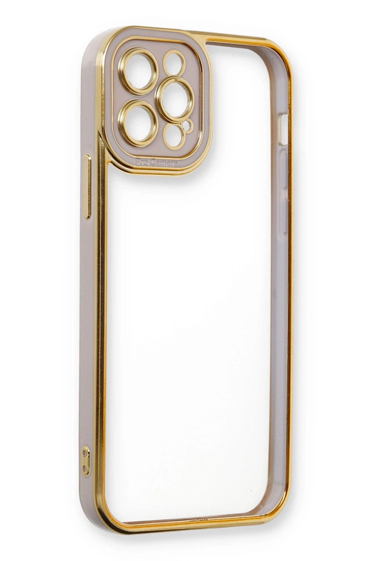 NewFace iPhone 12 Pro Kılıf Liva Lens Silikon - Lila NRMSA