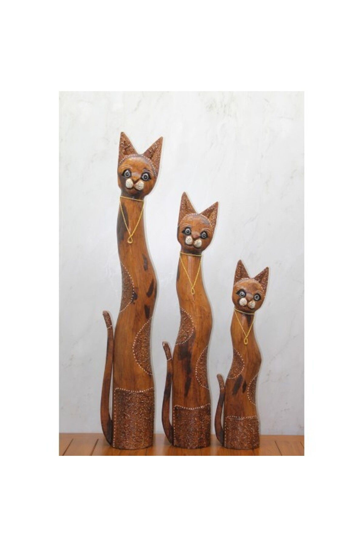 Otocub Ahşap 3'lü Kedi Seti 1 Metre Model 1