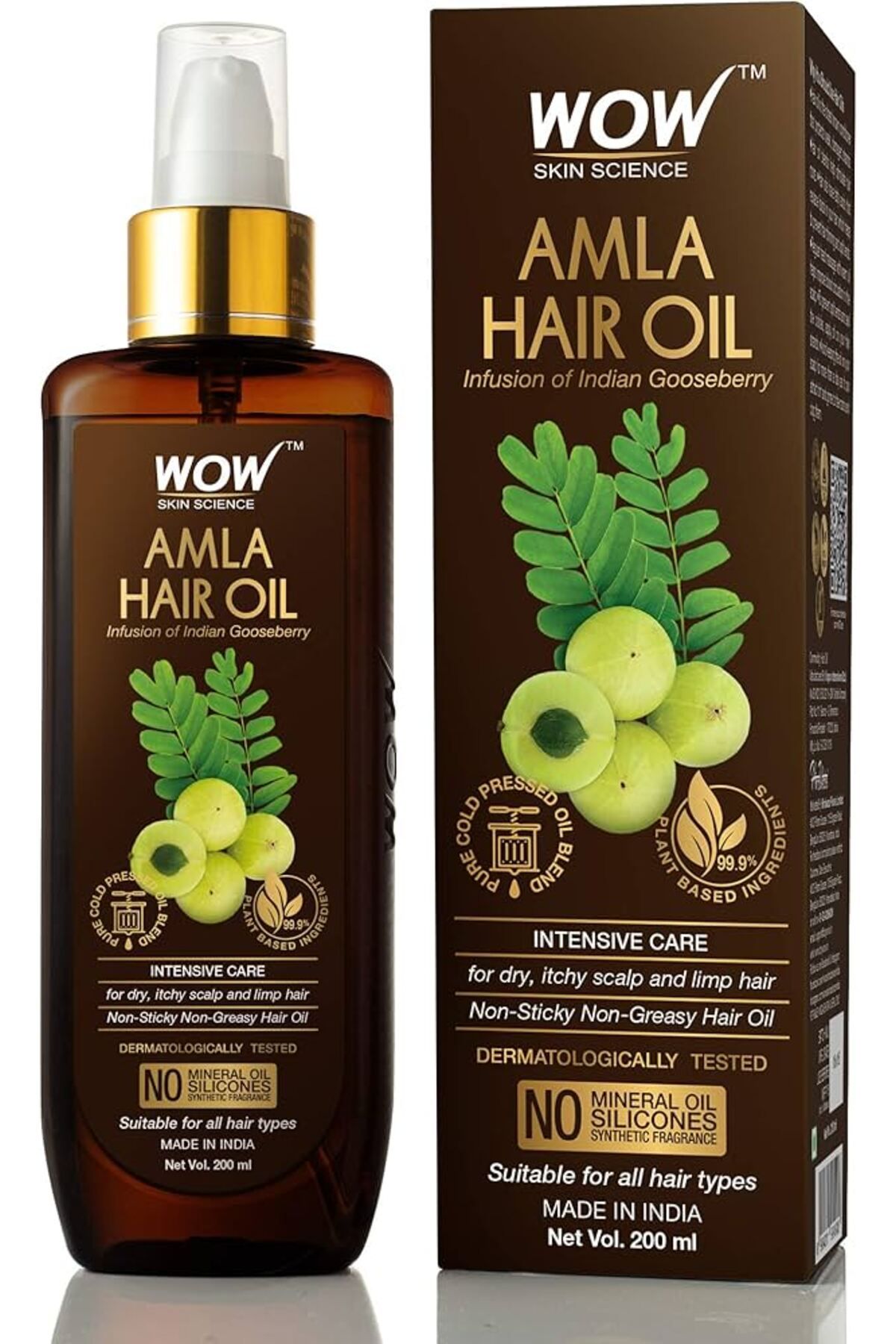 WOW Skin Science Amla Saç Yağı 200 Ml Hair Oil Intensıve Care
