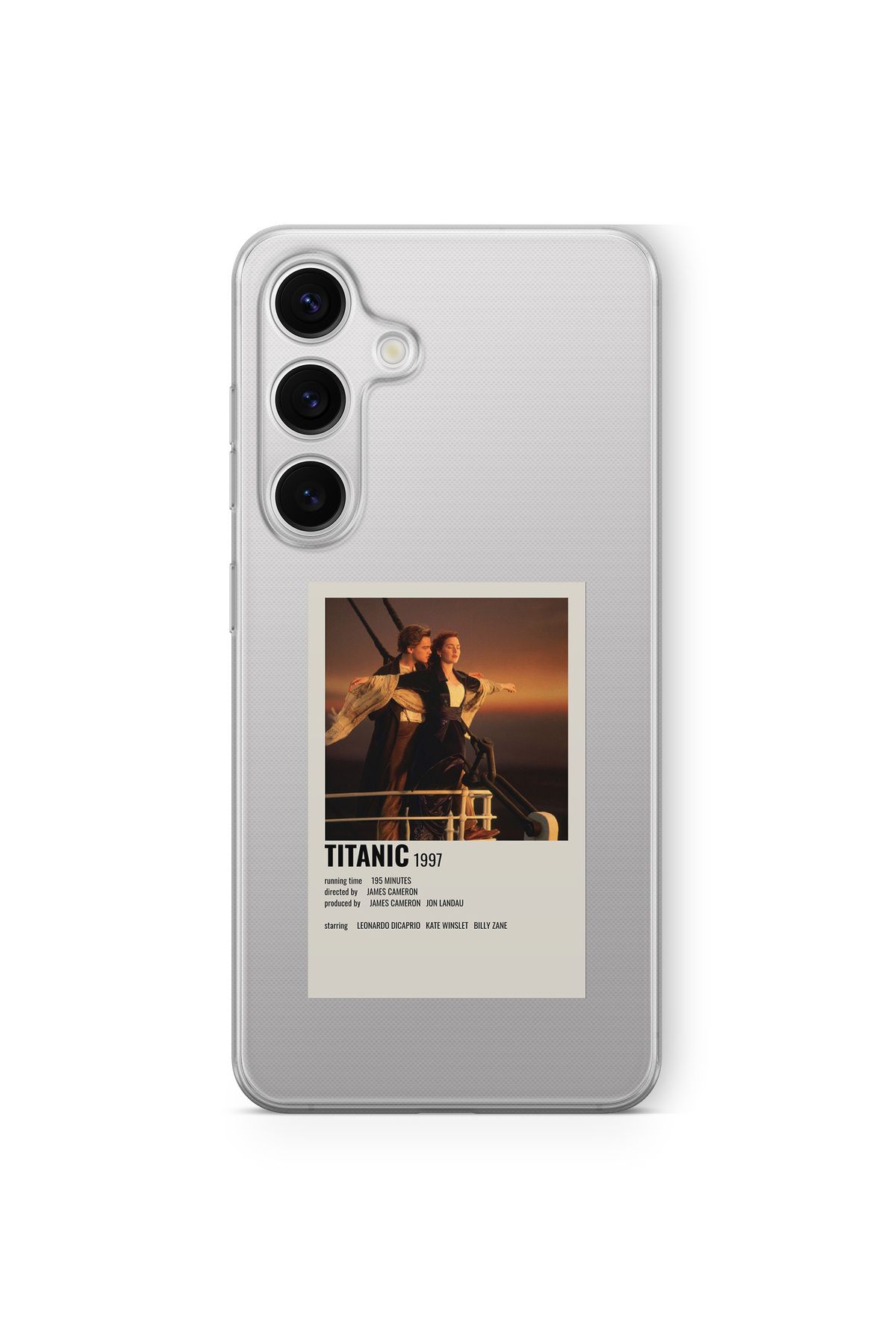 Space Star Samsung Galaxy A15 Uyumlu Titanic Poster Tasarım Baskılı Şeffaf Kılıf