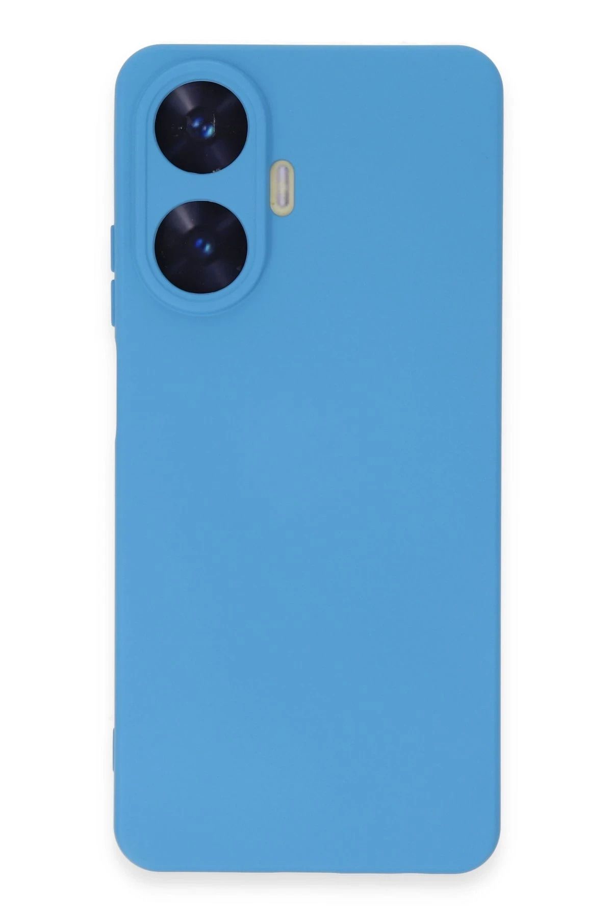 NewFace Realme C55 Uyumlu Kılıf Nano içi Kadife Silikon - Mavi NRMSA