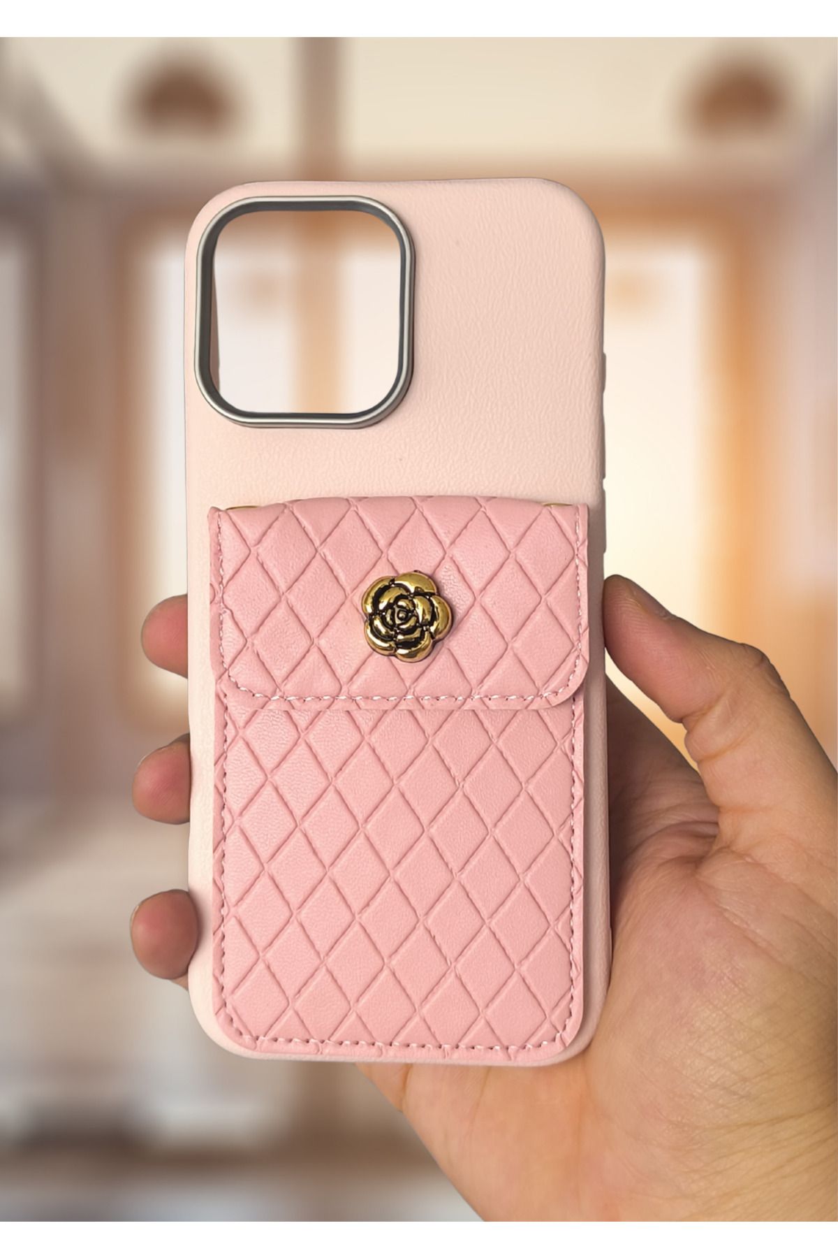 BCASE İphone 15 Pro Çantalı Boyun Askılı Kılıf