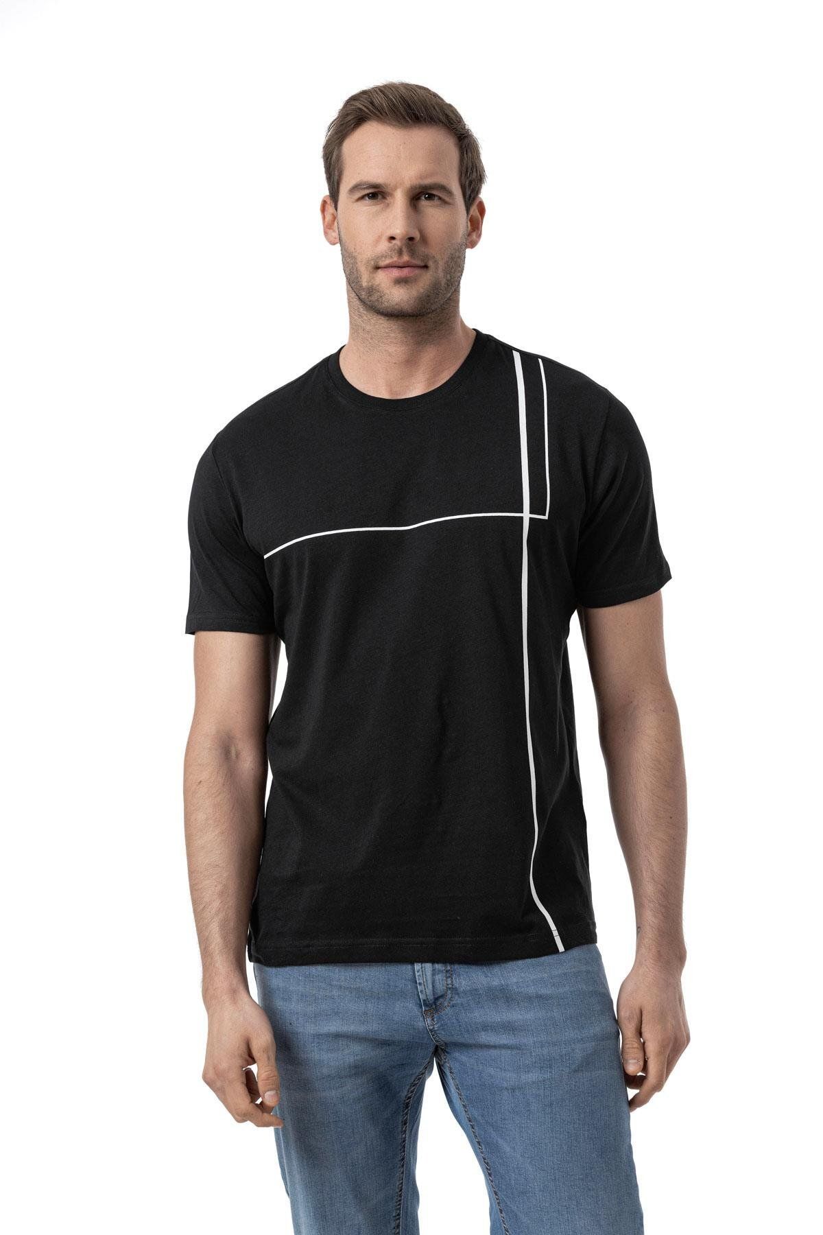 rugatchi Baskılı Bisiklet Yaka T-Shirt