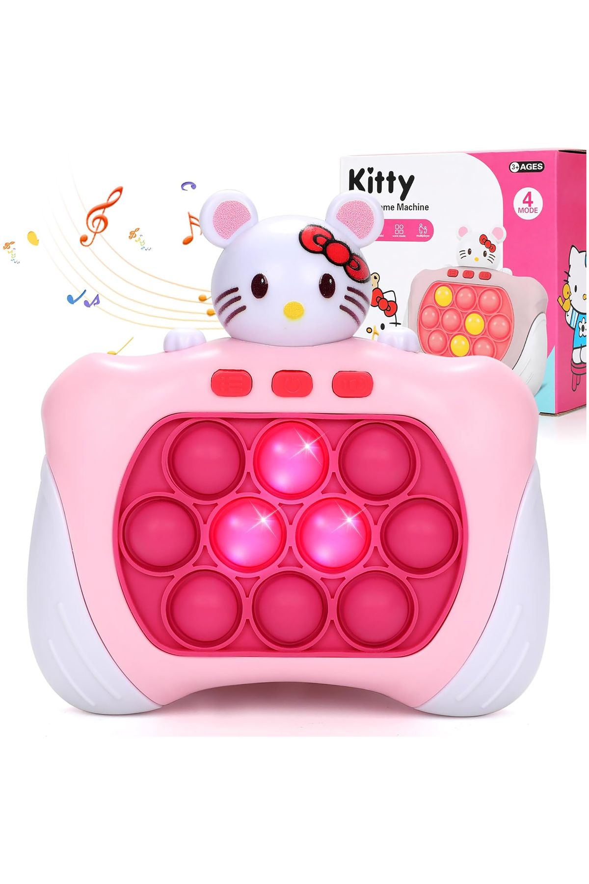 MODA Işıklı Sesli Eğlenceli Hafıza Geliştirici Eğitici Hello Kitty Pop It Oyuncak