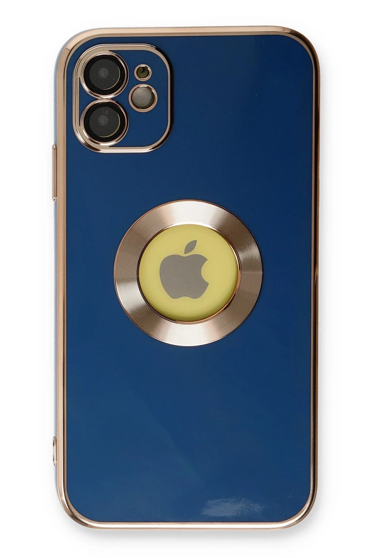 NewFace iPhone 12 Kılıf Store Silikon - Mavi SVLRS