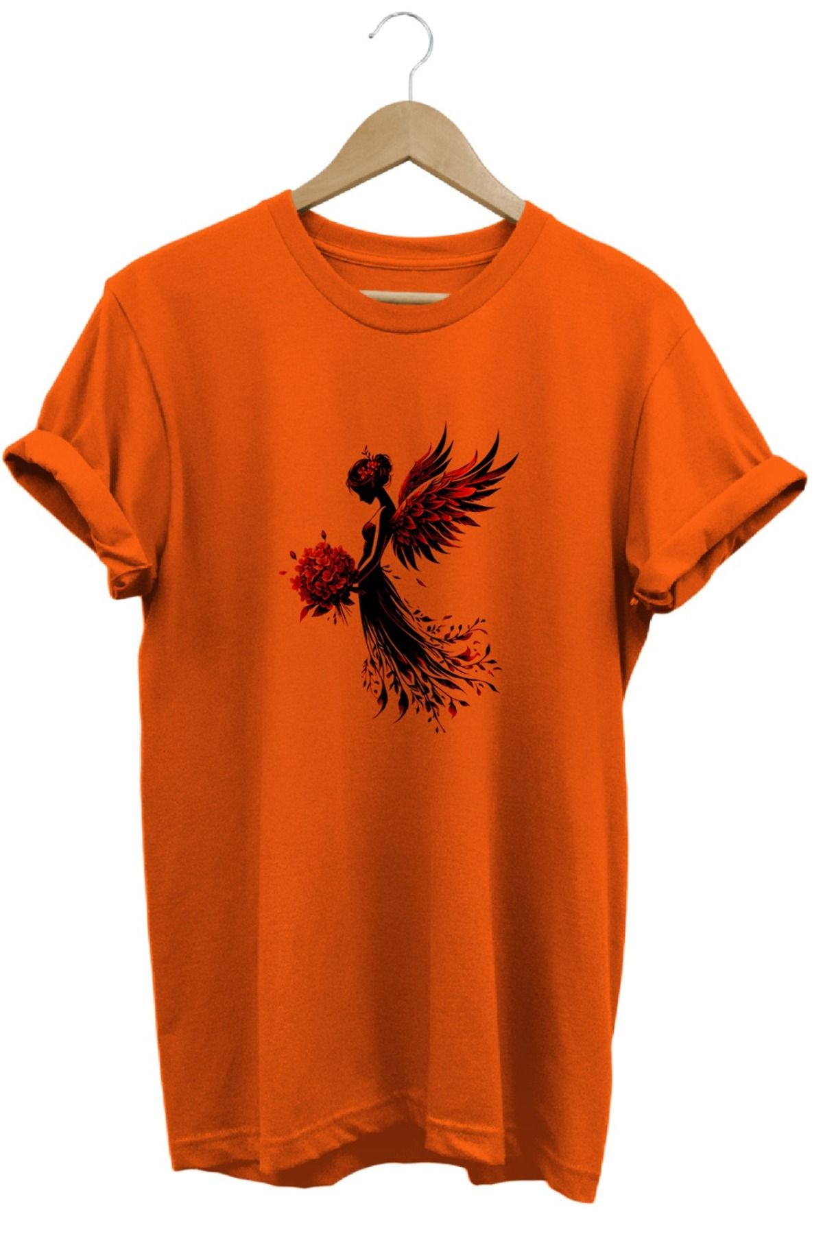 joyyfashion Peri Baskılı Tişört