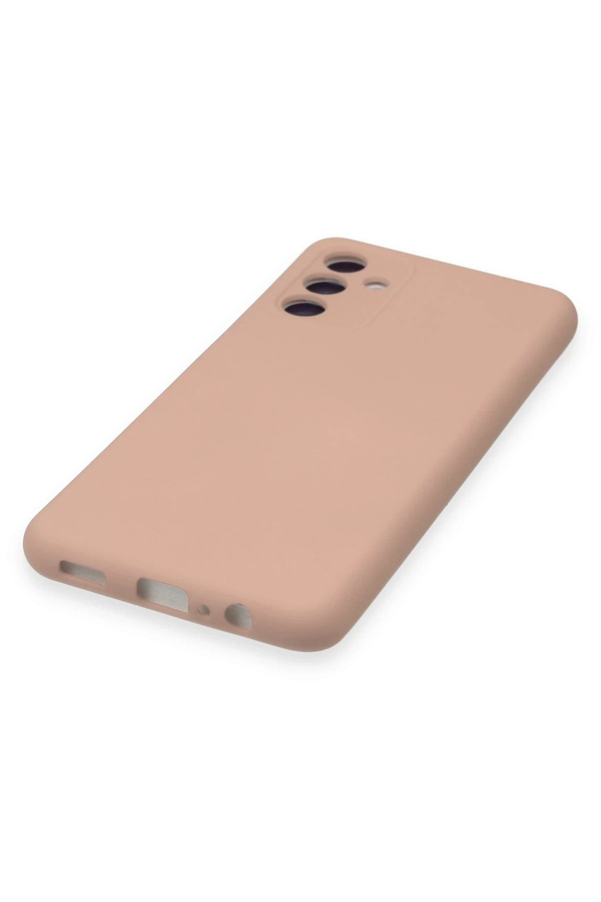 NewFace Galaxy A14 4g Uyumlu  Kılıf Nano İçi Kadife Silikon - Pudra Nrmsa
