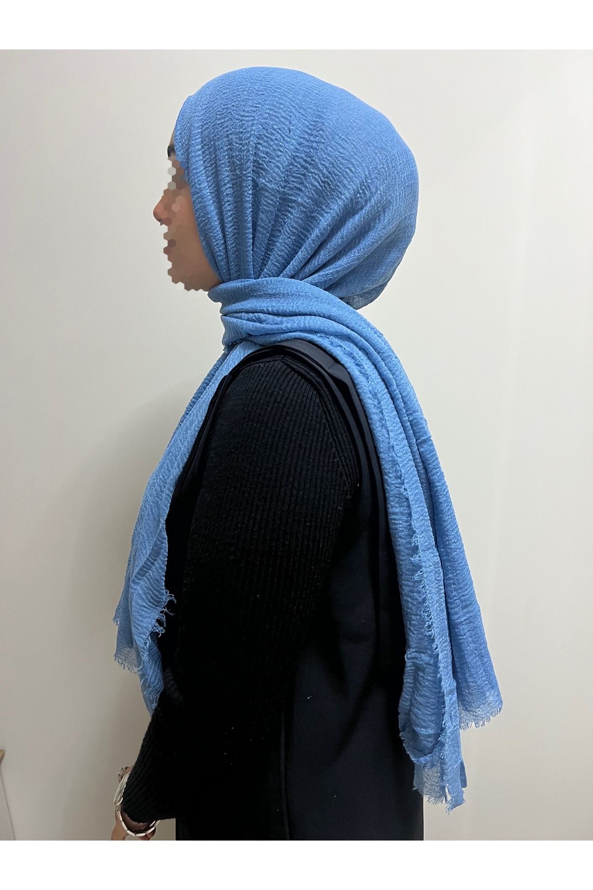 shop İremssscarf soft mavi bürümcük şal