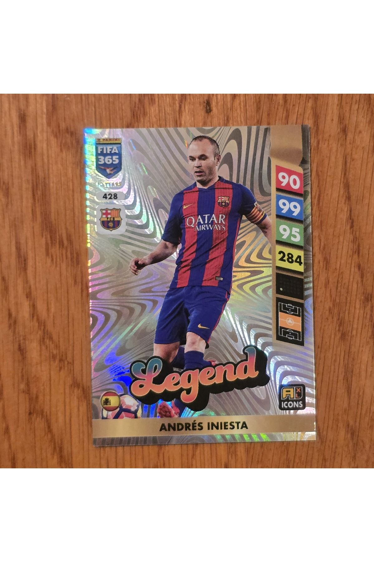 Panini FIFA 365 - Andres Iniesta Legend Oyun Kartı 428