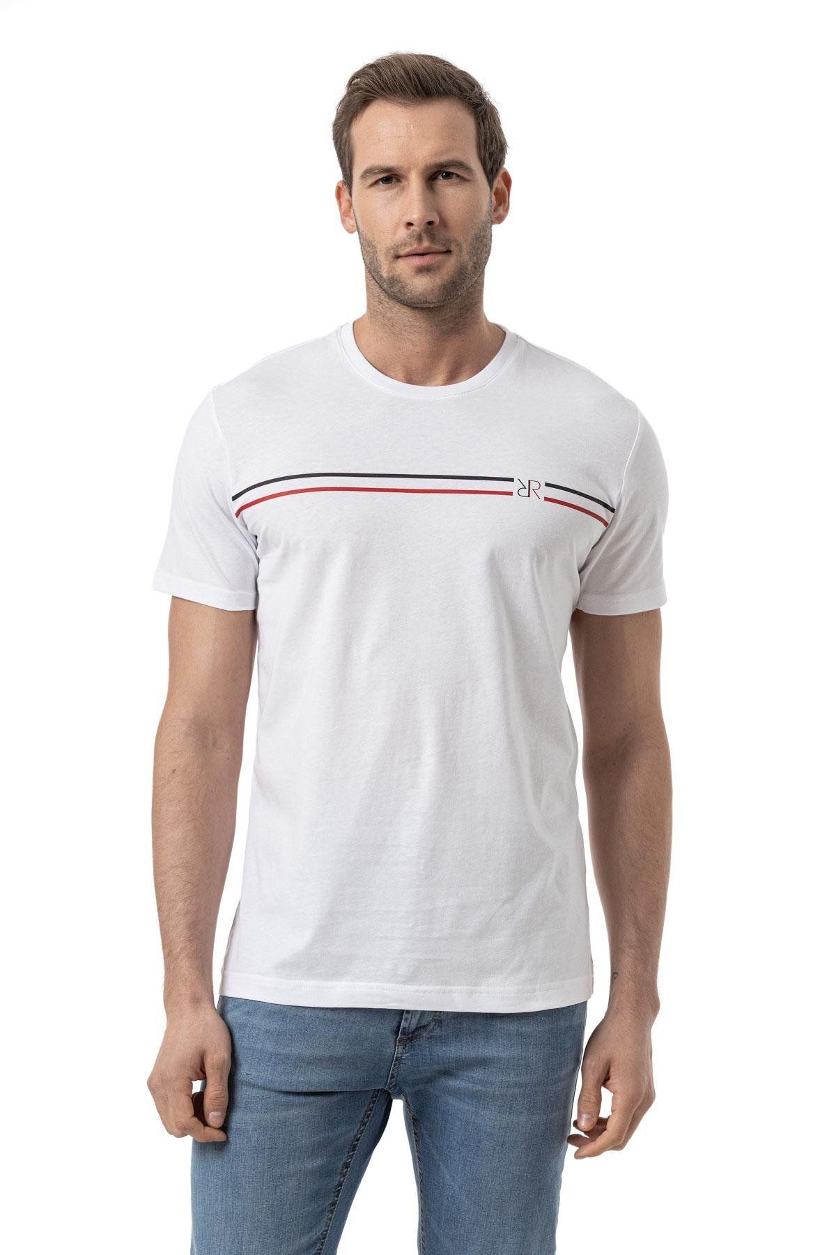 rugatchi Baskılı Bisiklet Yaka T-Shirt