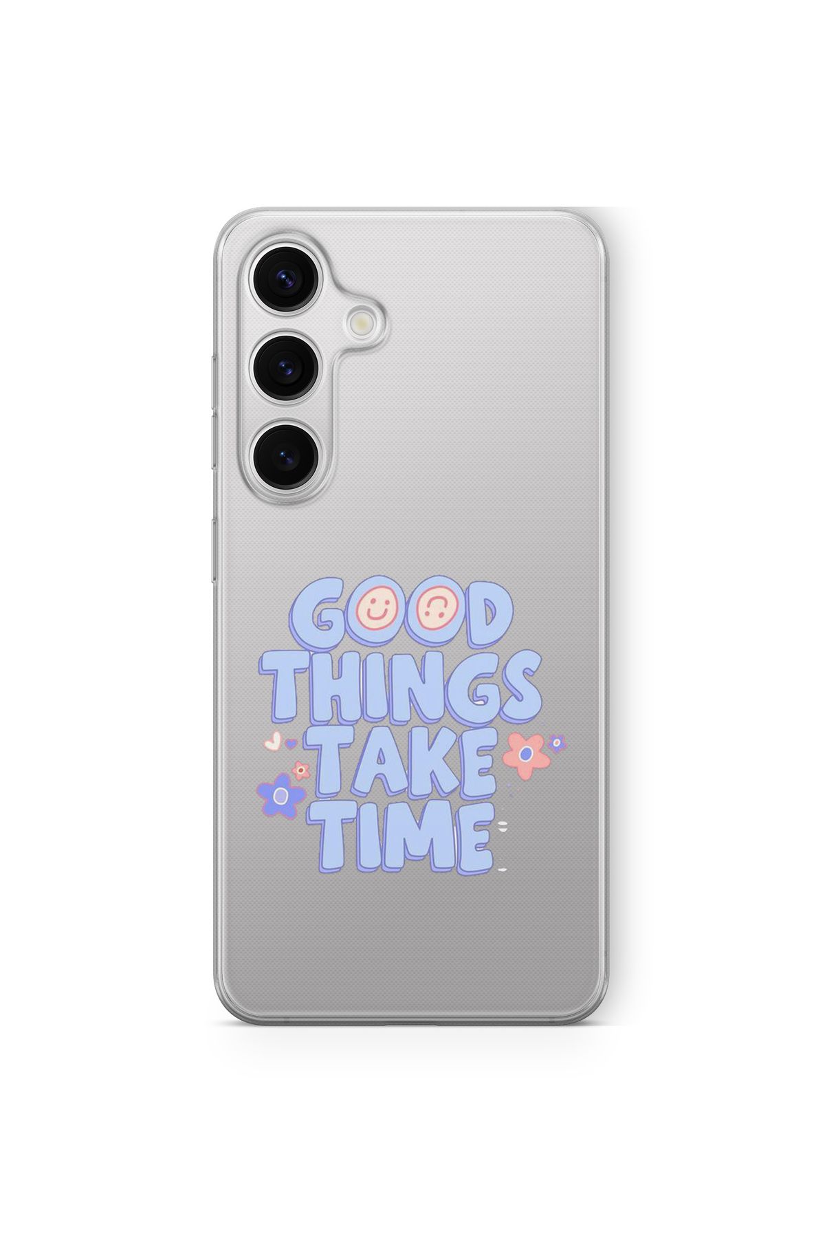 Space Star Samsung Galaxy A14 Uyumlu Take Time Tasarım Baskılı Şeffaf Kılıf