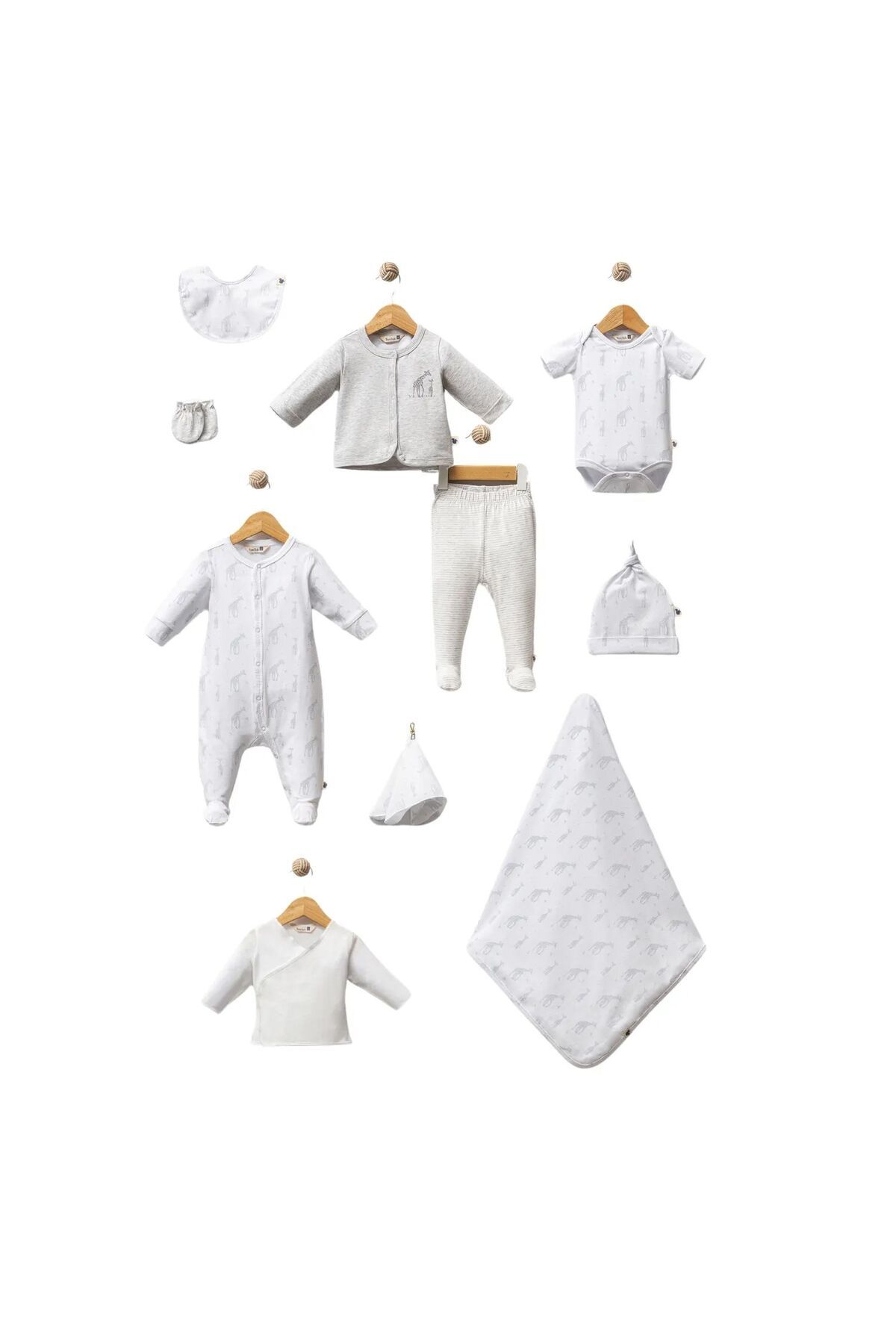 Vitale Tost Tale The Giraffe 10 Parça Hastane Çıkışı Grey