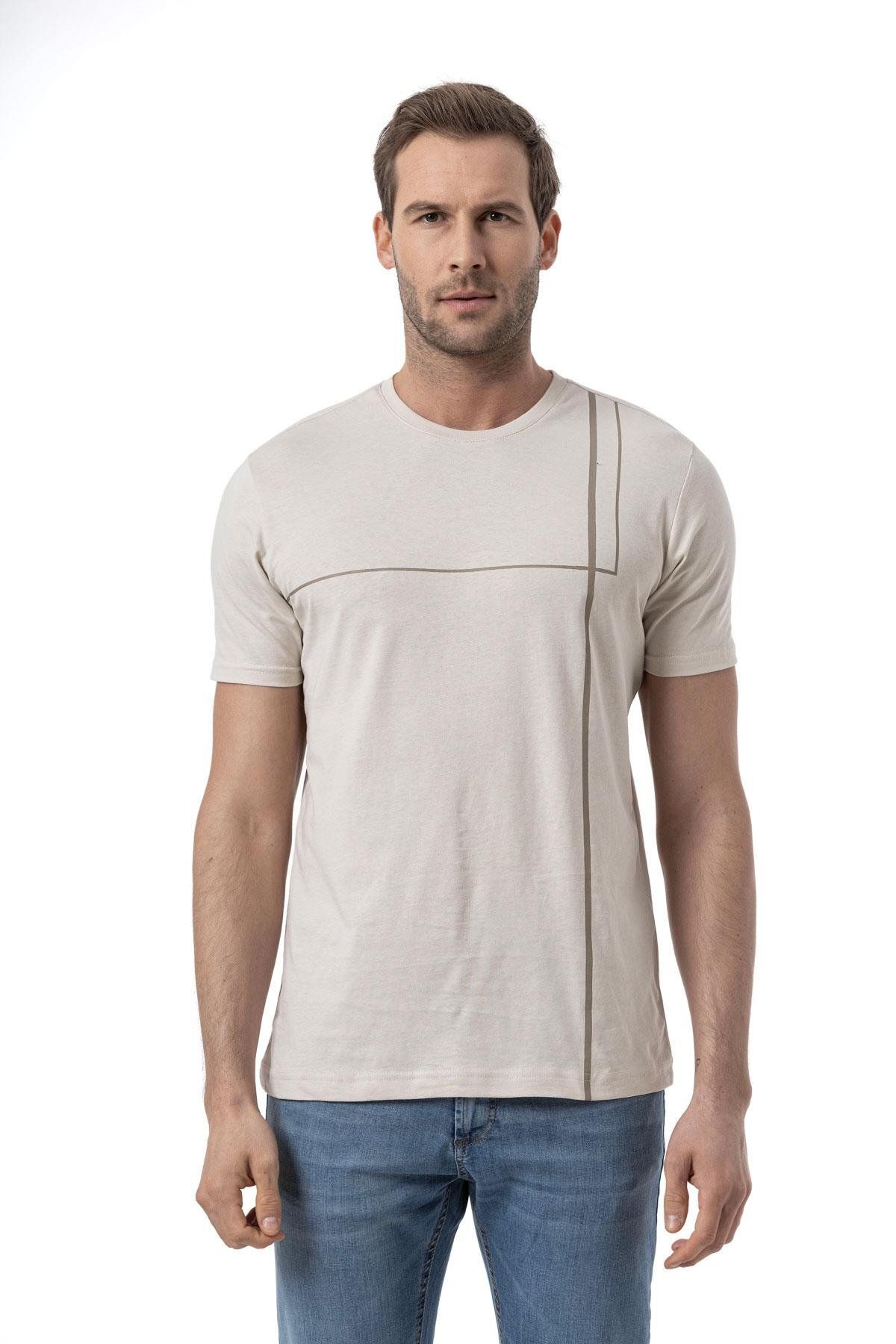 rugatchi Baskılı Bisiklet Yaka T-Shirt