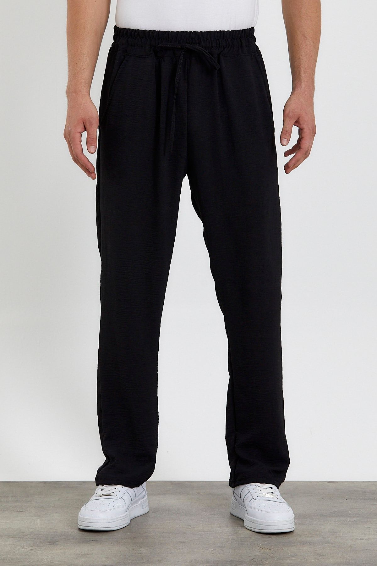 MODA Oversize Aerobin Keten Yazlık Ince Salaş Alt Jogger Pantolon