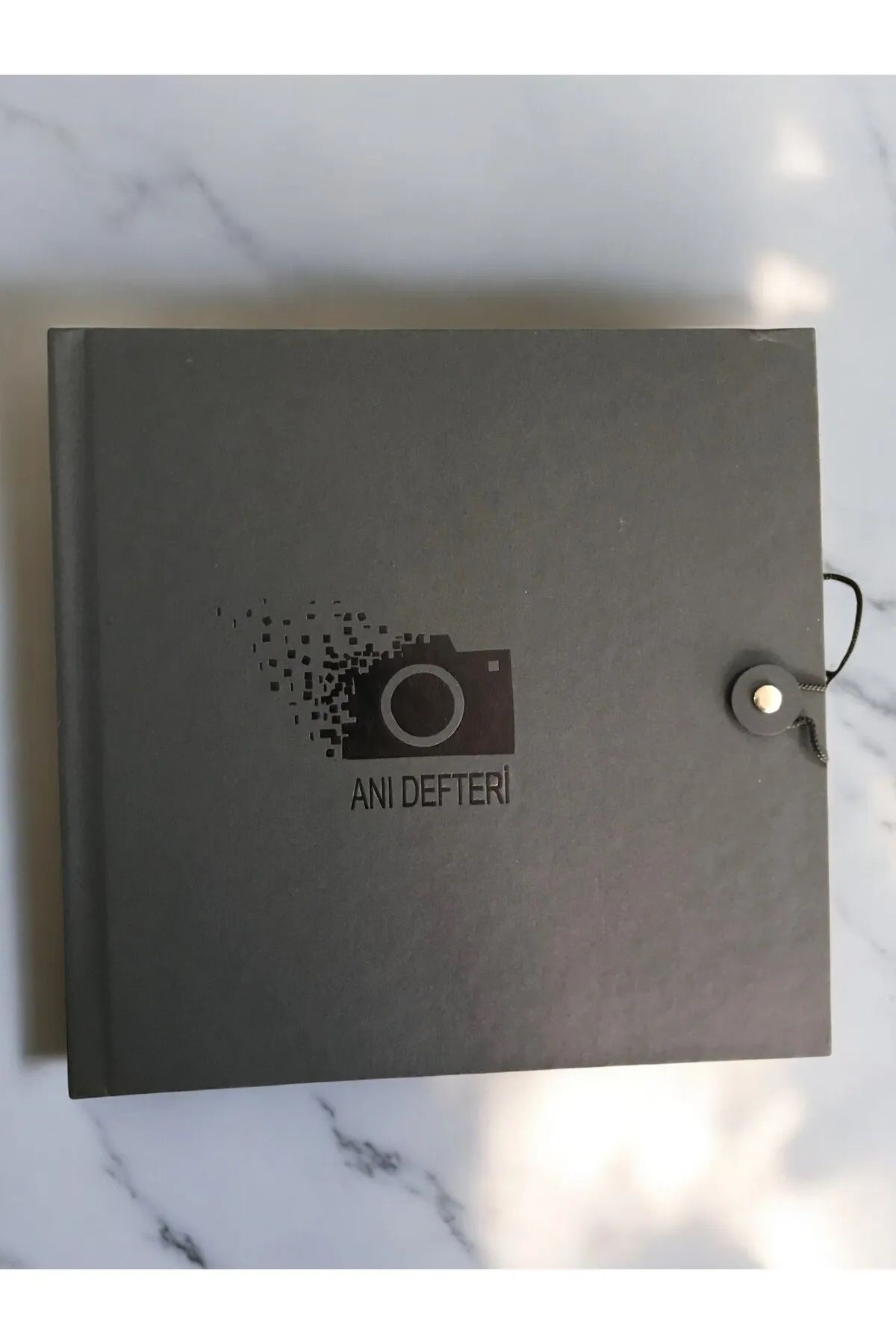 Andoweb Siyah Anı Defteri - ETİKET VE JEL KALEMLİ