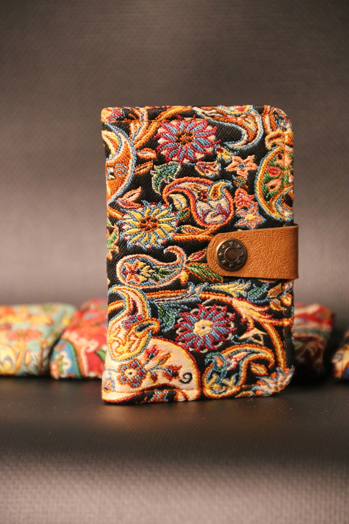 PUJİVA Kilim Desenli Terme, Etnik Desenli, Şeffaf, Zarif Ve Dayanıklı, Cüzdan, Kartlık