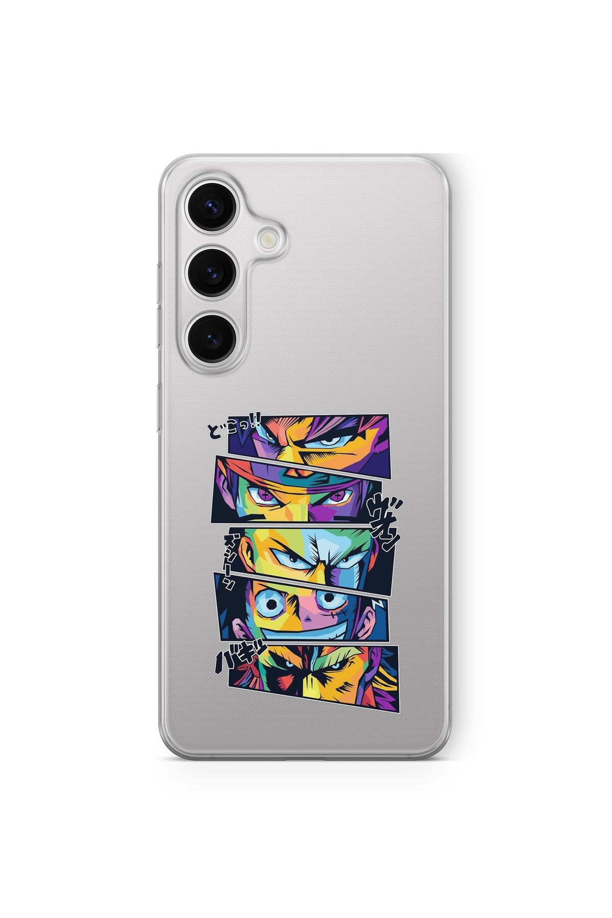 Space Star Samsung Galaxy A14 Uyumlu One Piece Tasarım Baskılı Şeffaf Kılıf
