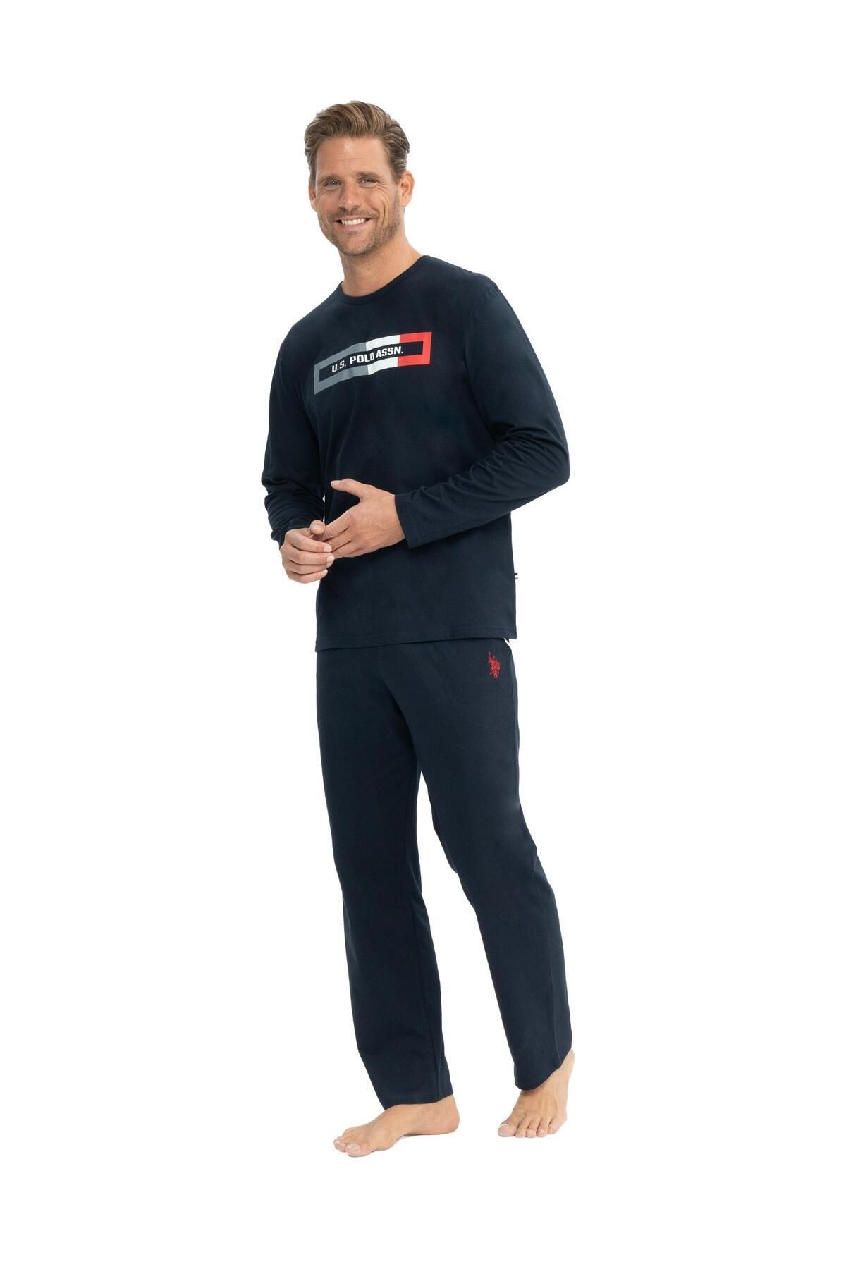 U.S. Polo Assn. Erkek Uzunkol Mevsimlik Pijama Takım