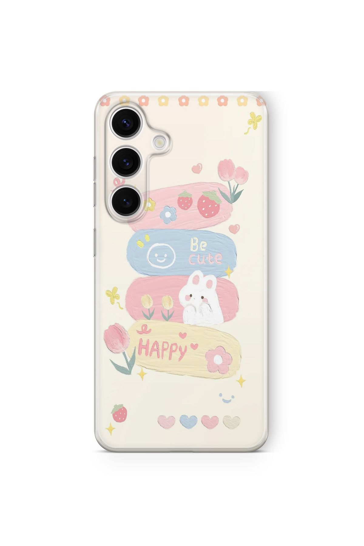 Space Star Samsung Galaxy A14 Uyumlu Be Cute Tasarım Baskılı Şeffaf Kılıf