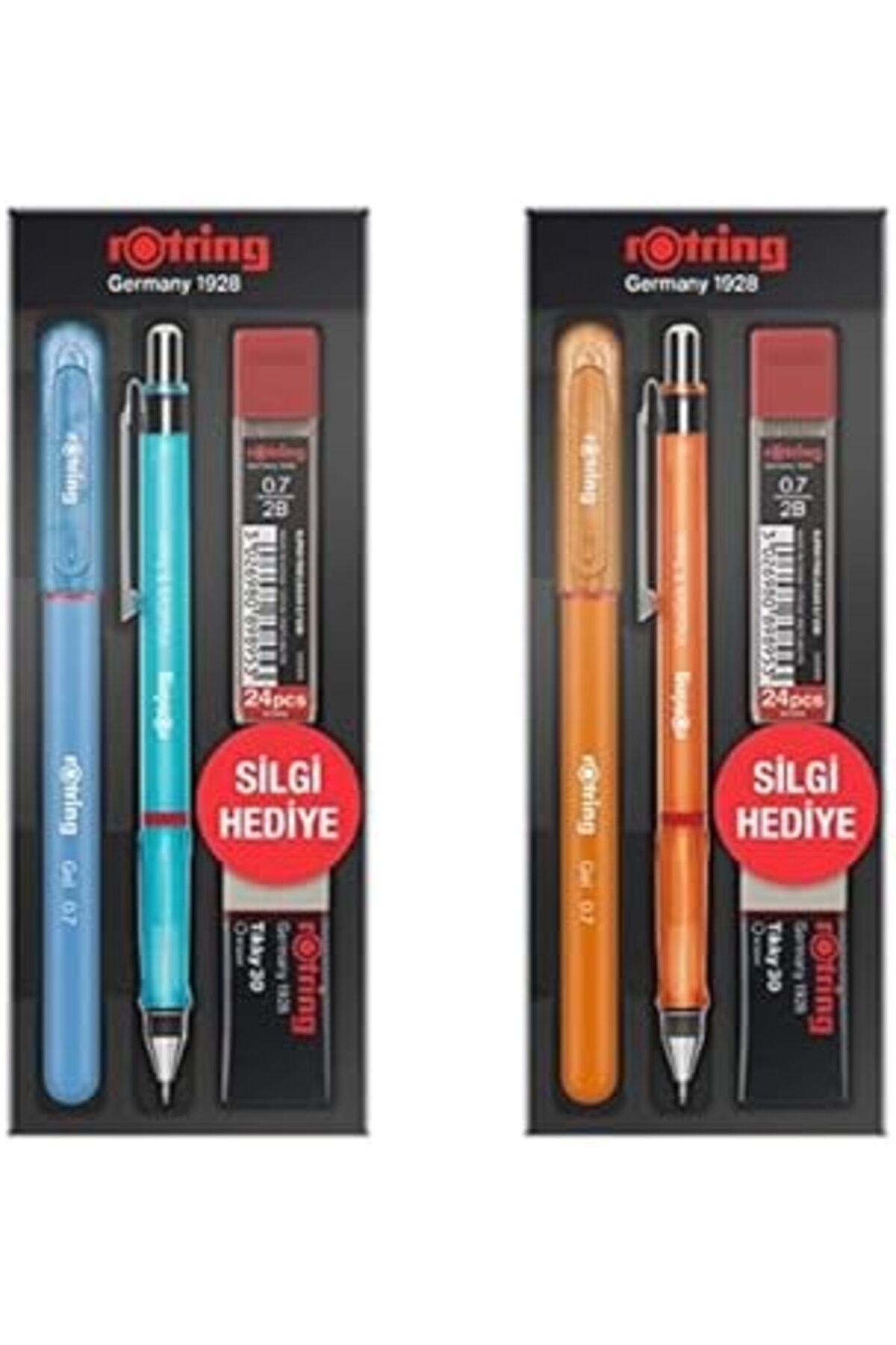 nazeninstoğu Rotring Visuclick Jel Okul Seti (Mavi + Turuncu, 2X0.7Mm)