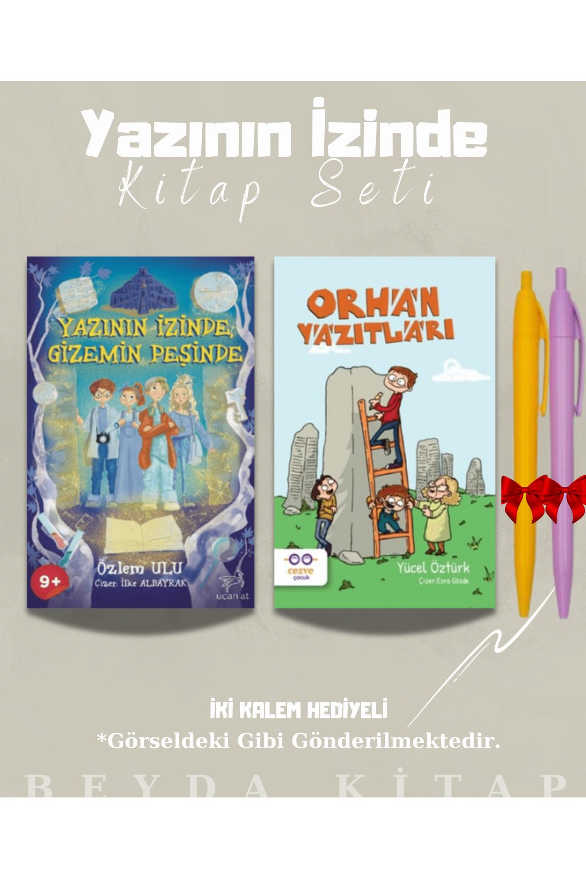Bilge Kültür Sanat Yazının İzinde Gizemin Peşinde - Orhan Yazıtları - Kitap Seti - Kalem Hediyeli