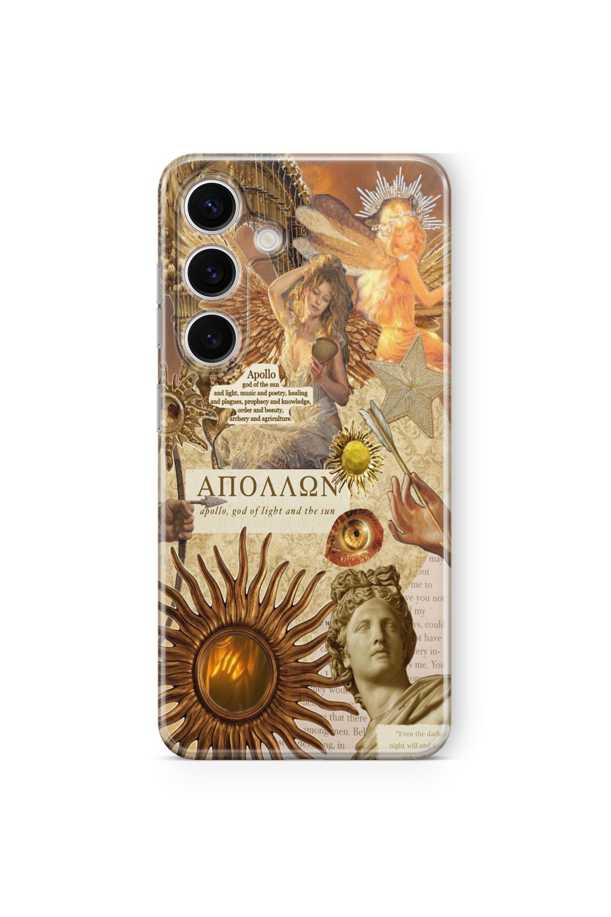 Space Star Samsung Galaxy A35 Uyumlu Apollo Tasarım Baskılı Şeffaf Kılıf