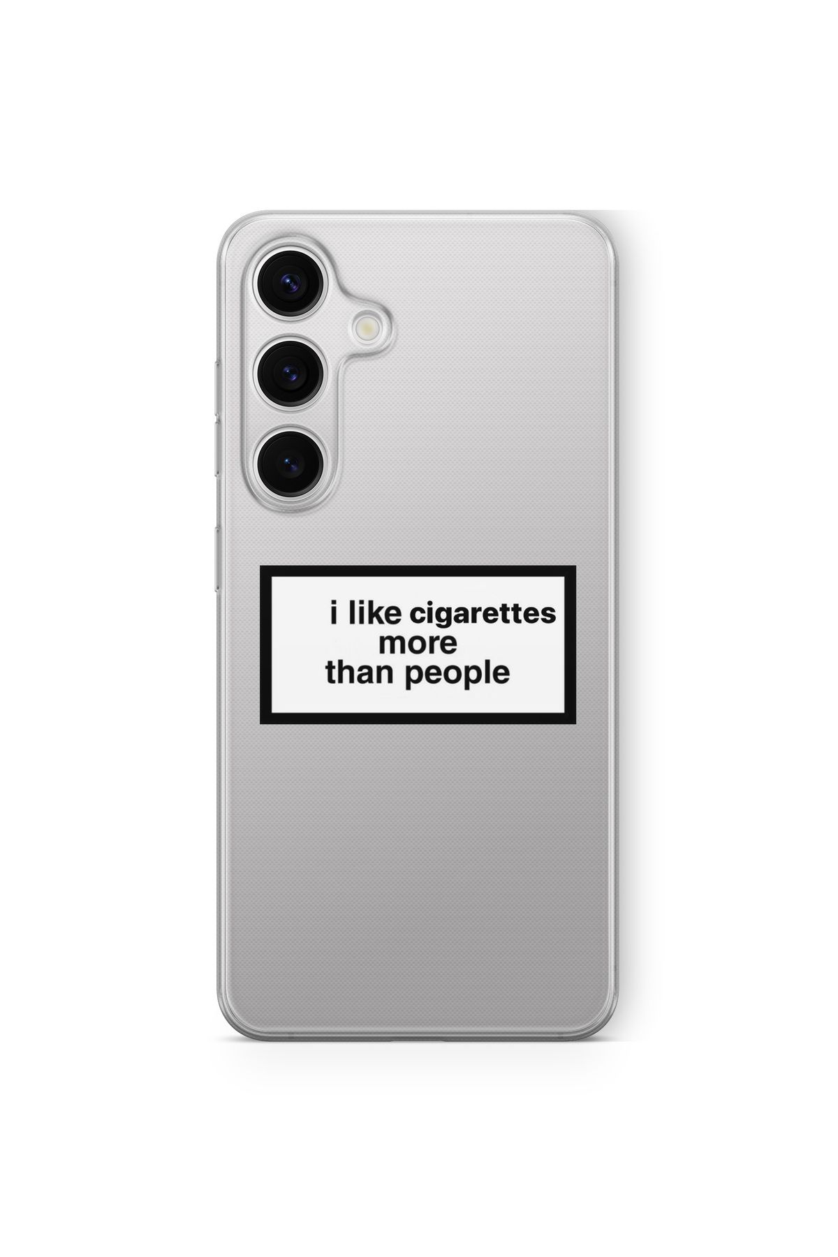 Space Star Samsung Galaxy A14 Uyumlu I Like Cig Tasarım Baskılı Şeffaf Kılıf