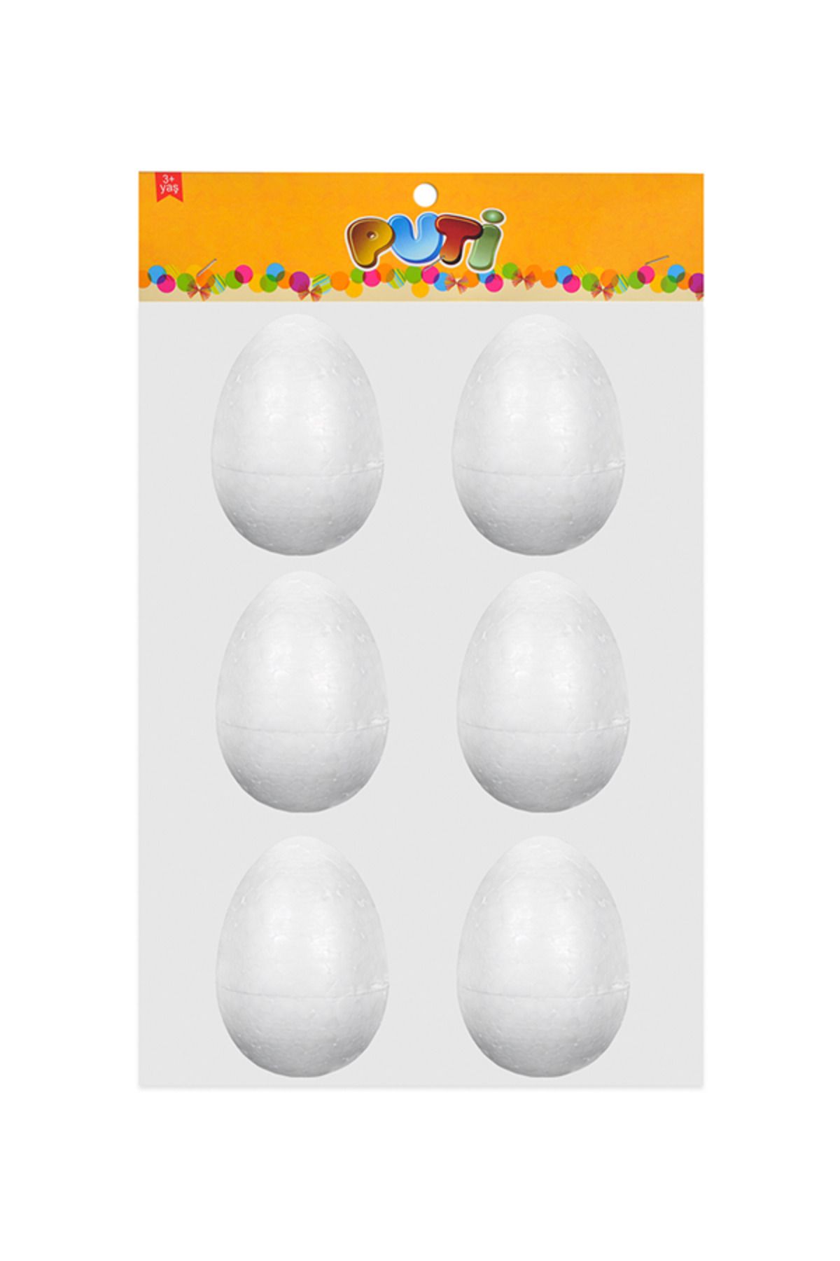 VİVA Puti Köpük Yumurta 6 cm 6'lı Paket